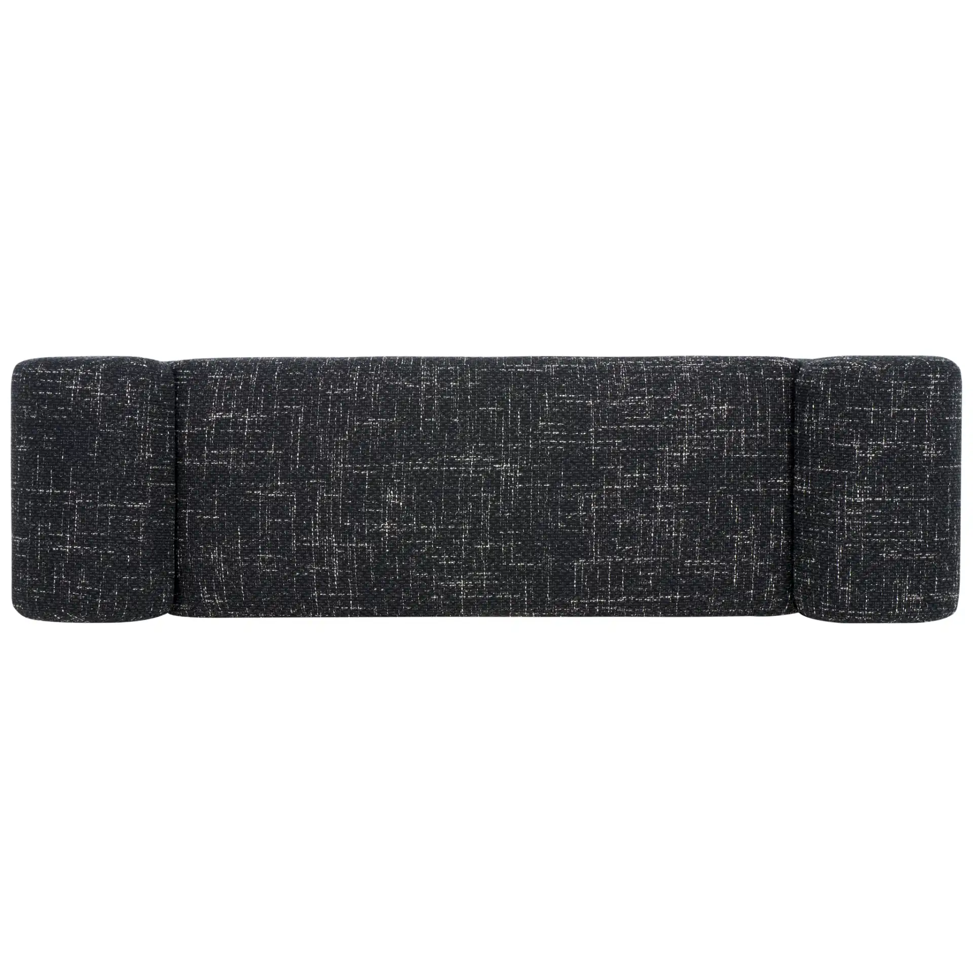 Algernon Bench in Black W / White, detail view