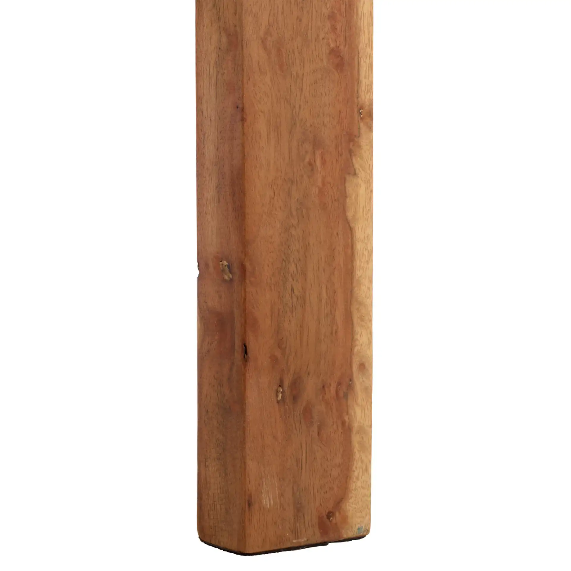 Munich Bench With Shelf in Beige Black / Natural, detail view