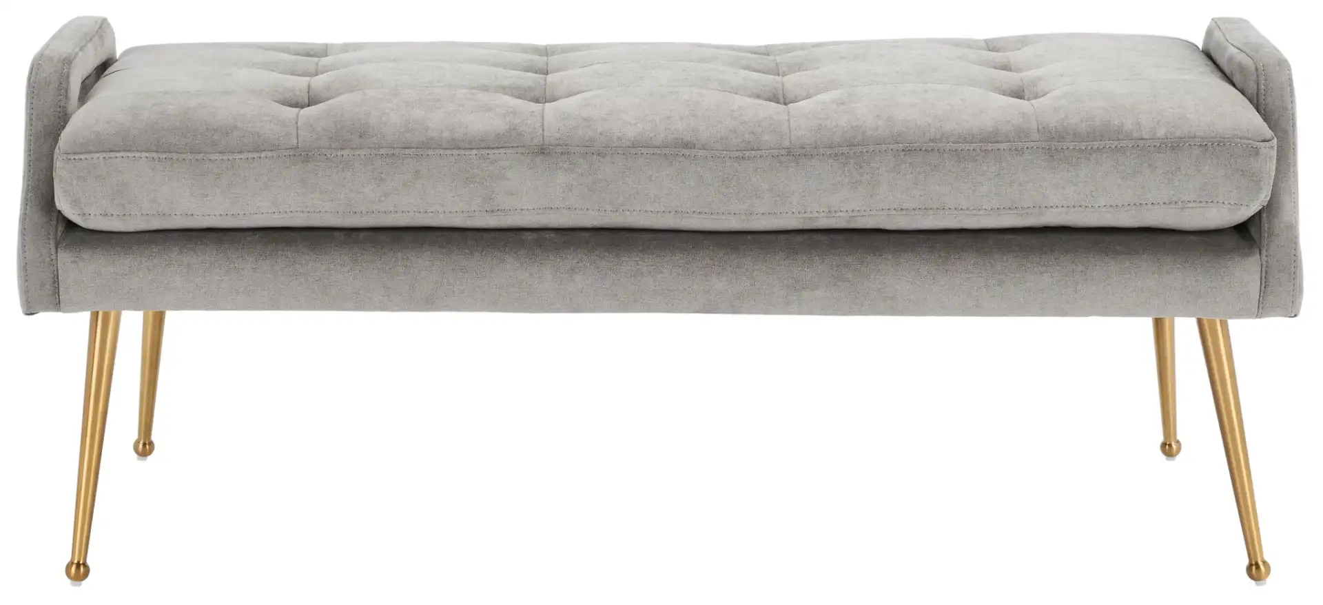 Everdeen Bench in Charcoal / Gold