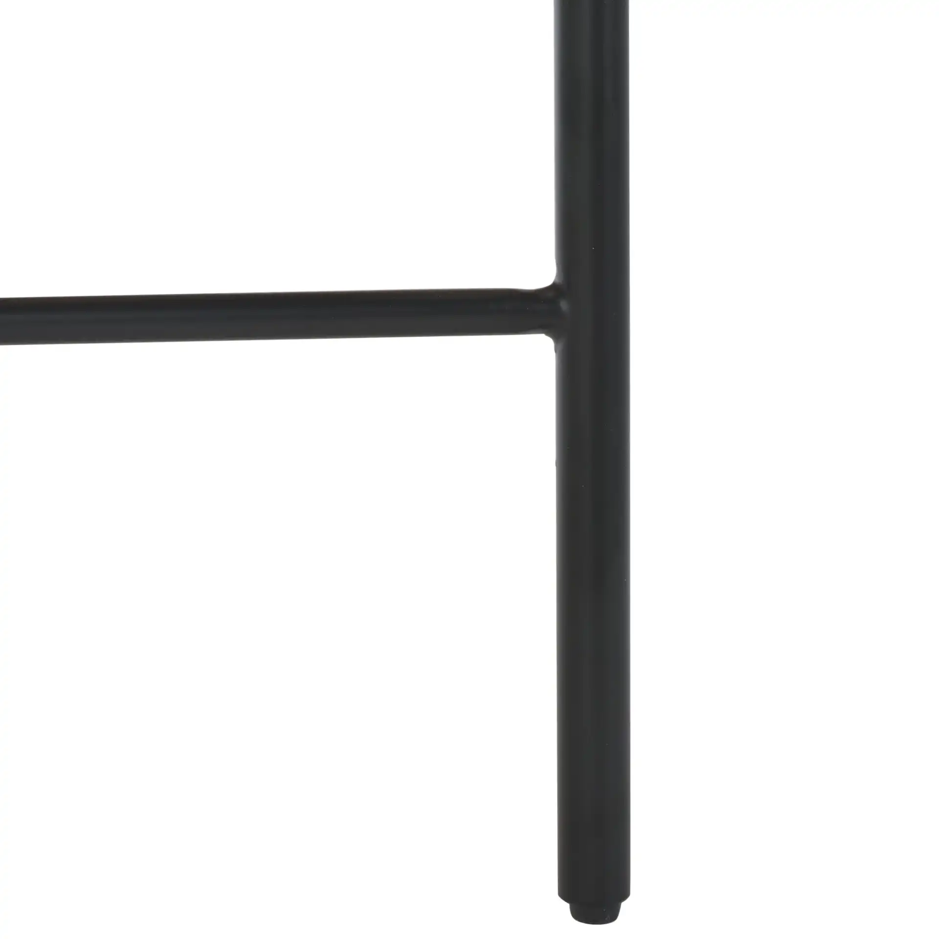 Emric Bench in Cream / Black, detail view