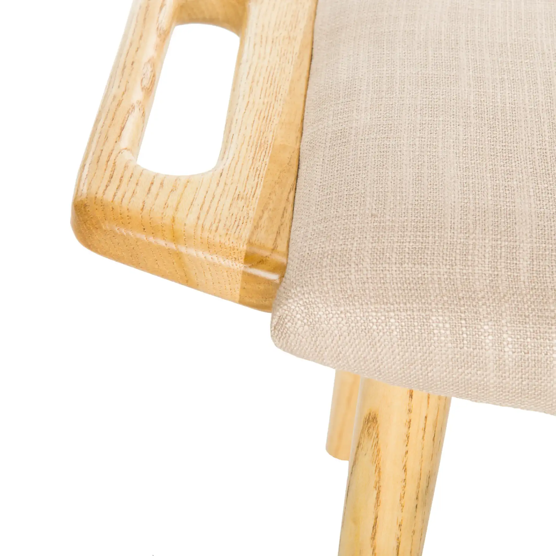 Yara Bench in Beige / Natural in a styled room
