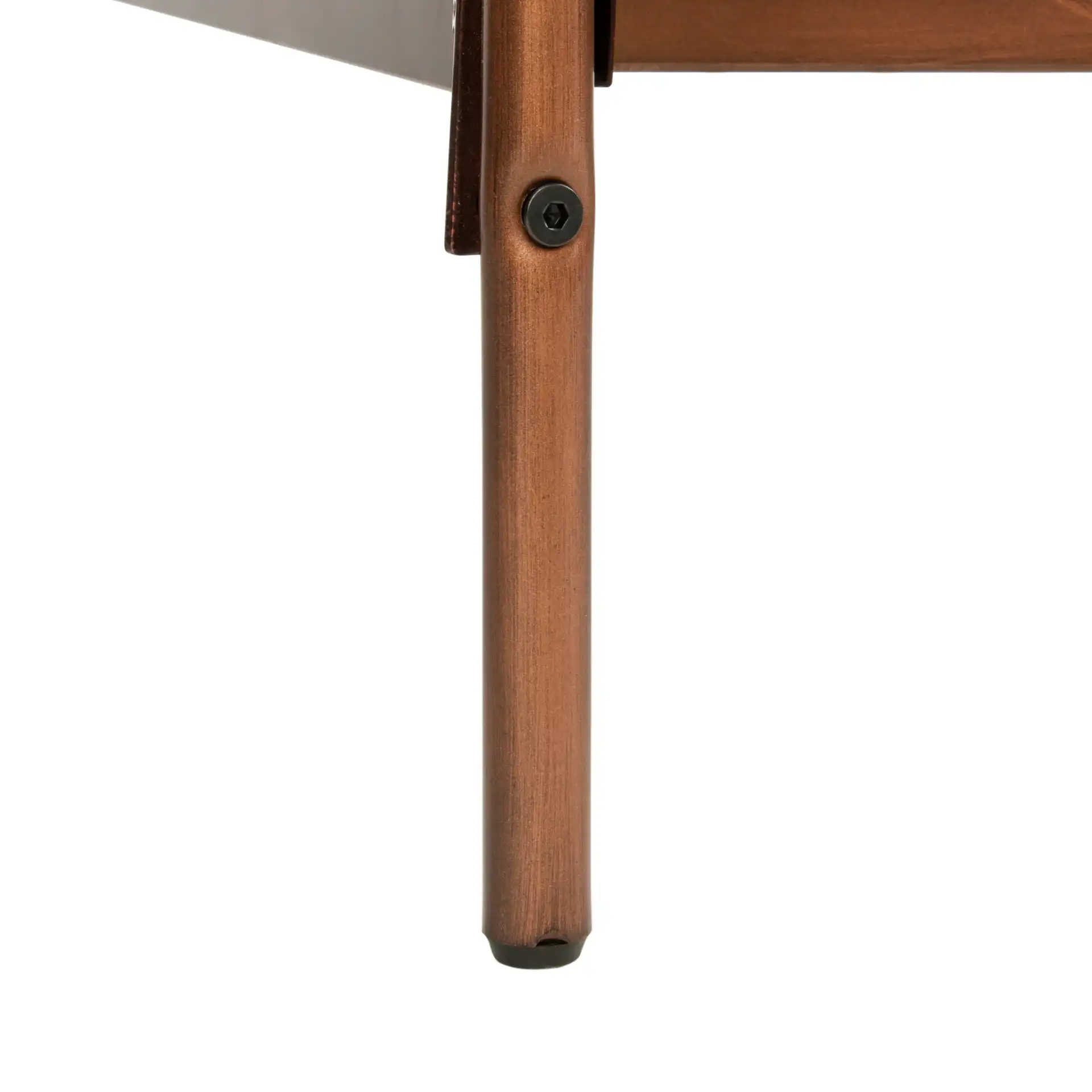 Paloma Metal Retro Bed in Antique Bronze, detail view
