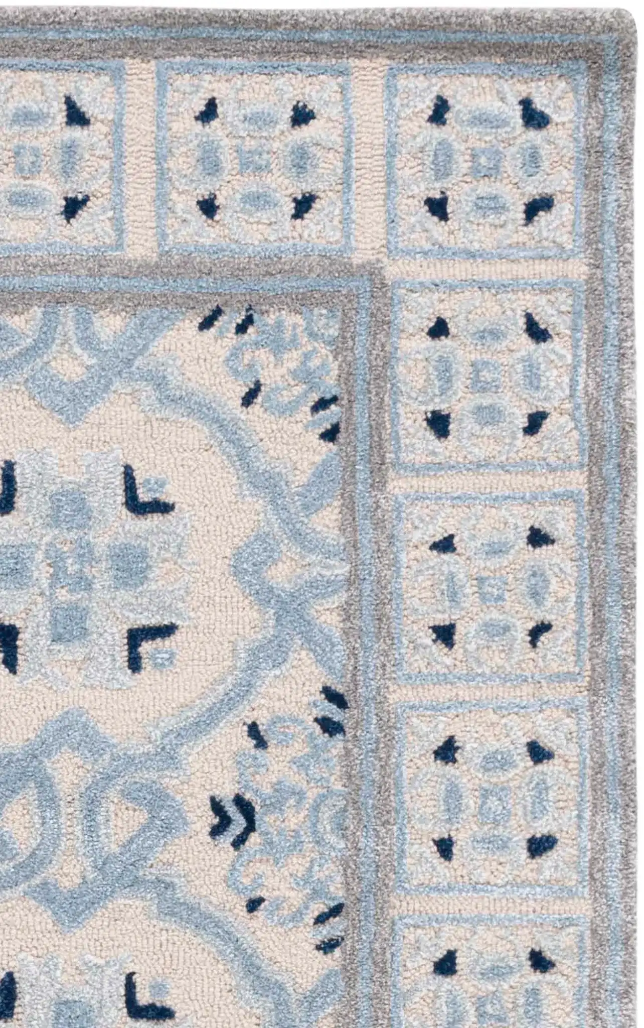 Ivory / Blue