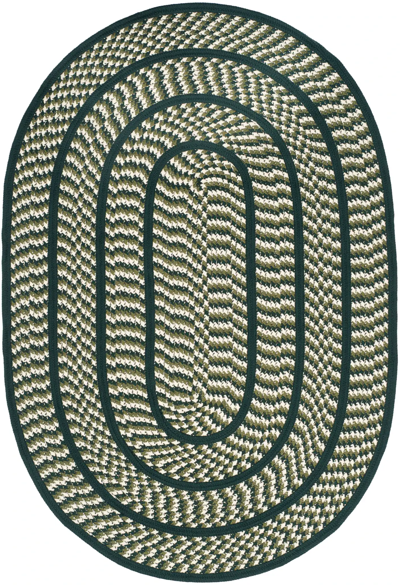 Ivory / Dark Green