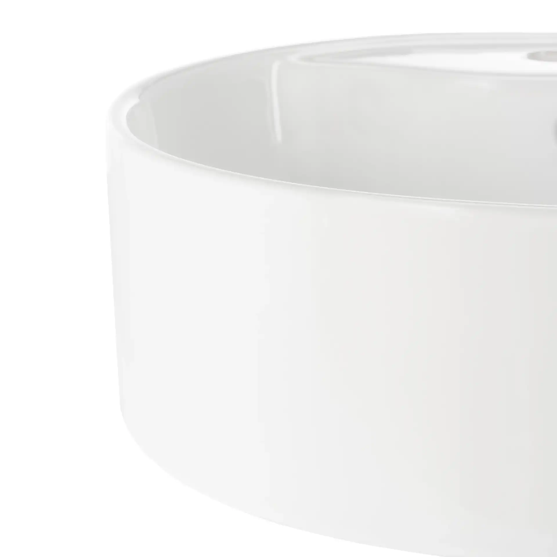 Brook Bathroom Sink in White in a styled room