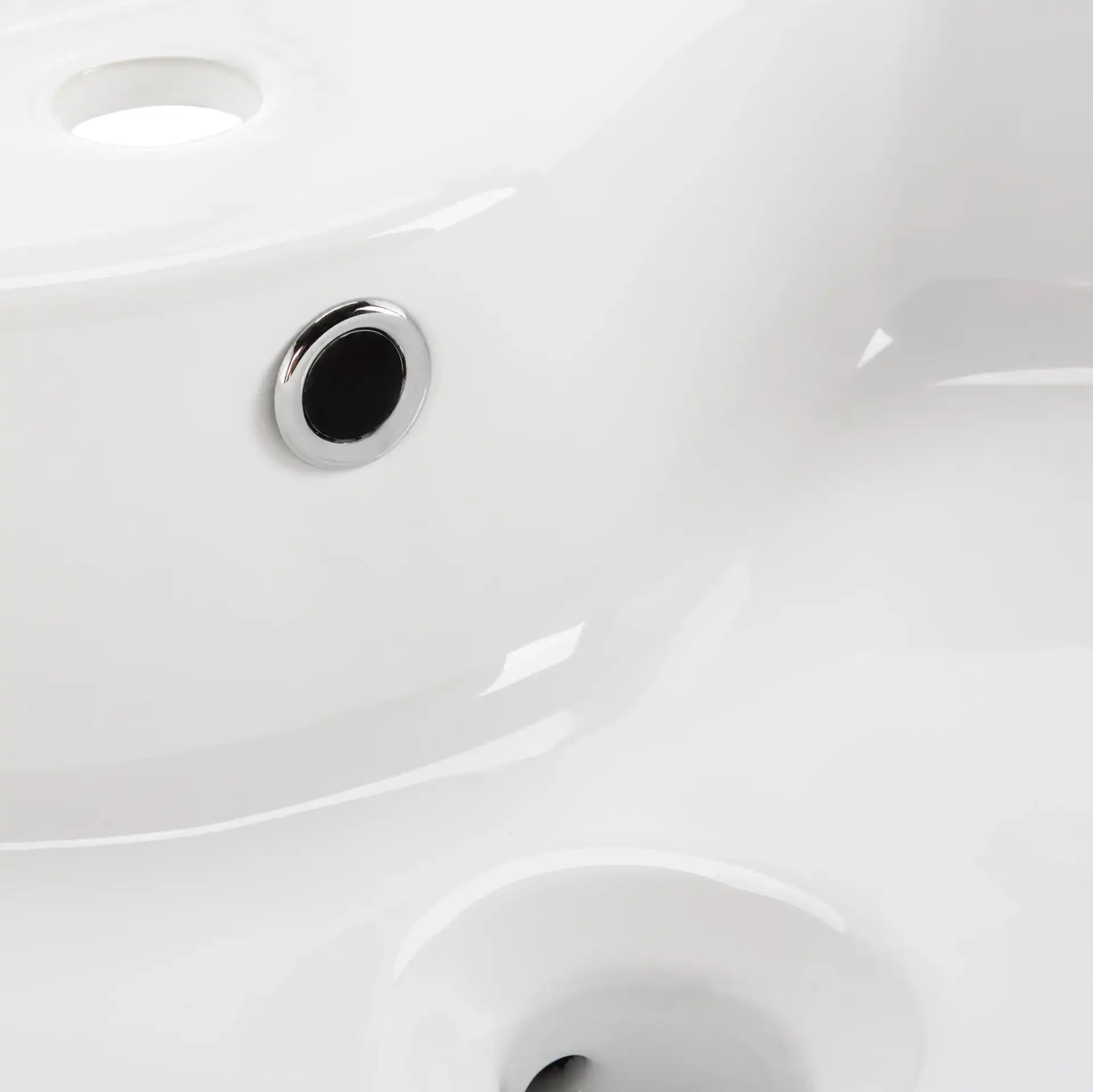 Brook Bathroom Sink in White in a styled room