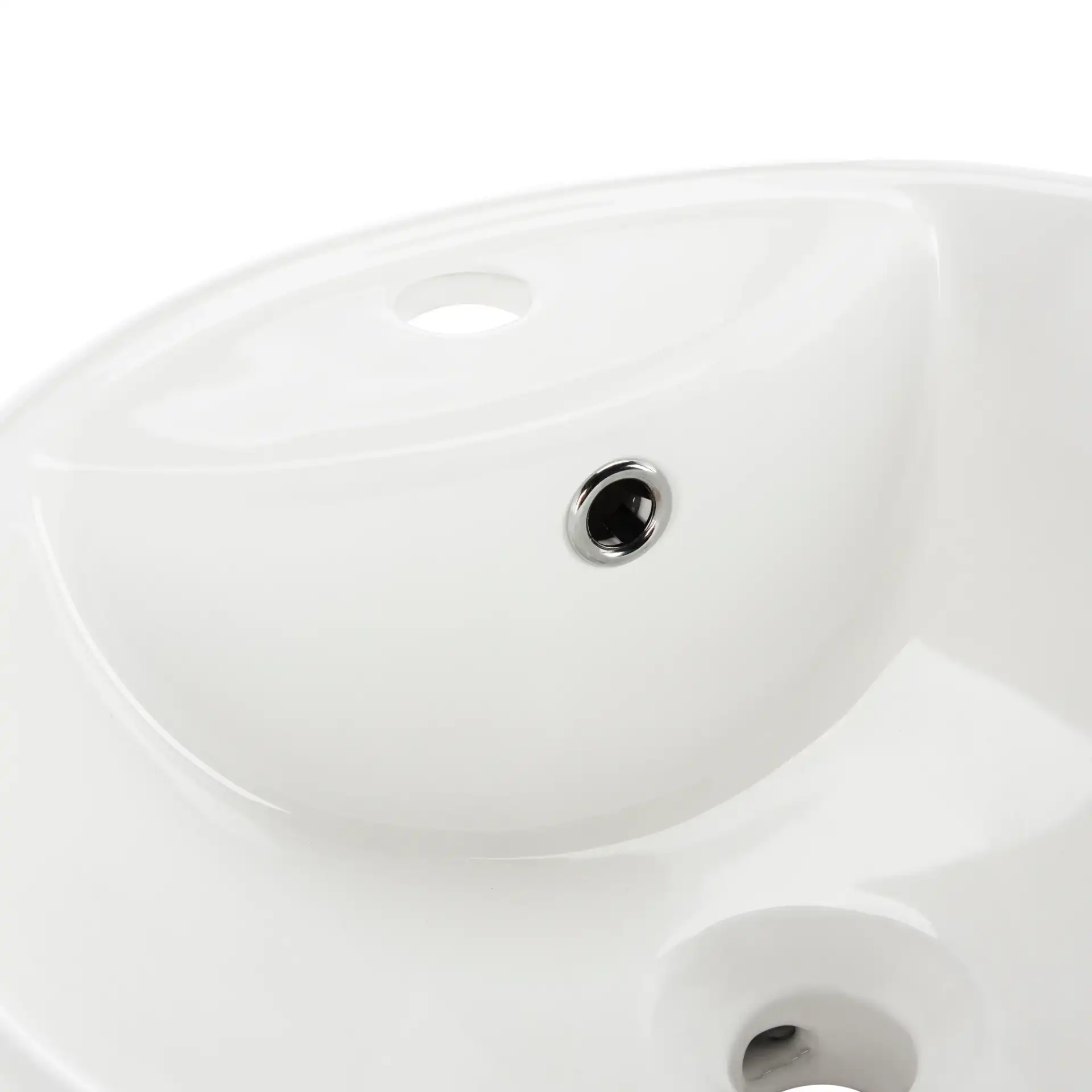 Kai Bathroom Sink in White in a styled room