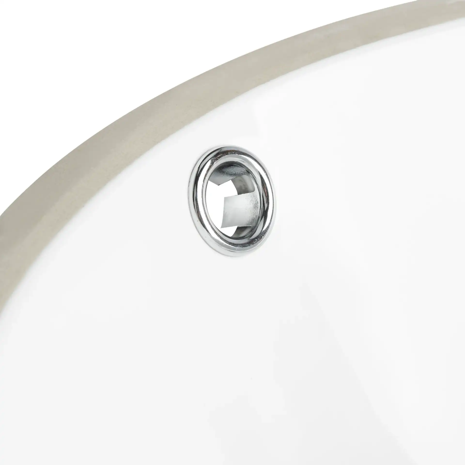 Nerida Bathroom Sink in White in a styled room