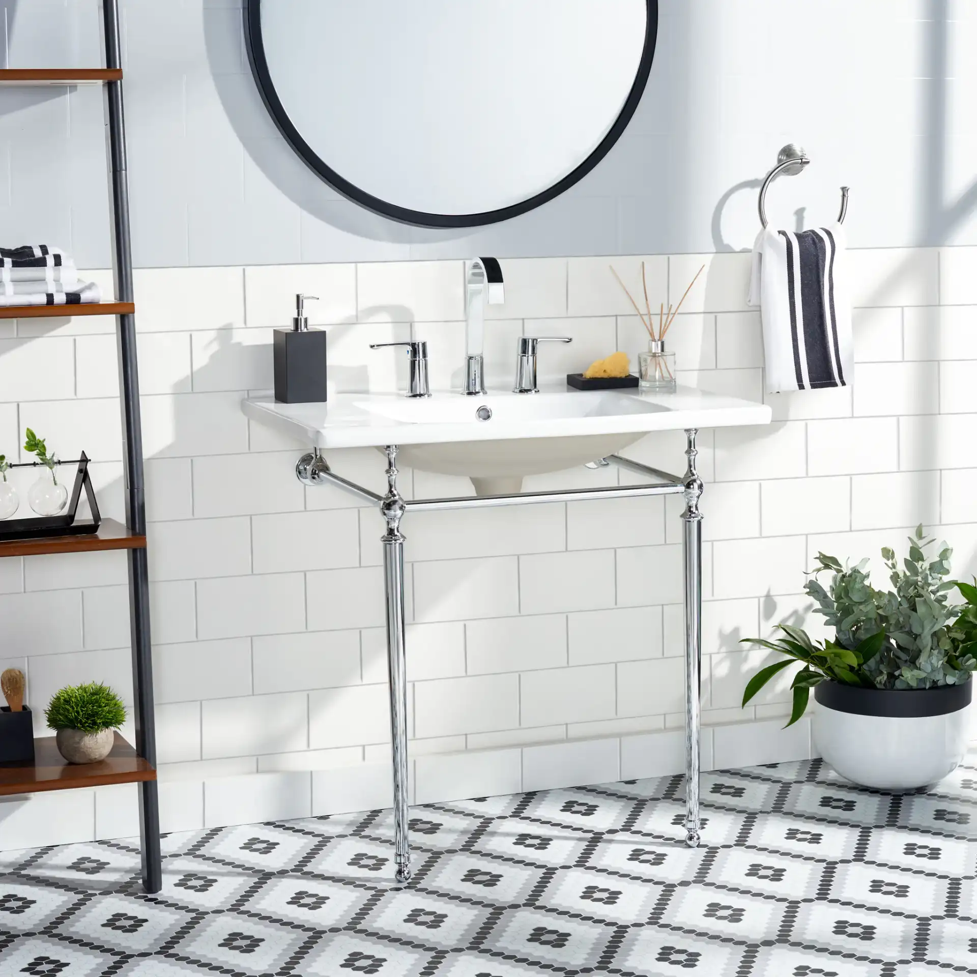 Levin 32In Drop-In Undermount in White in a styled room