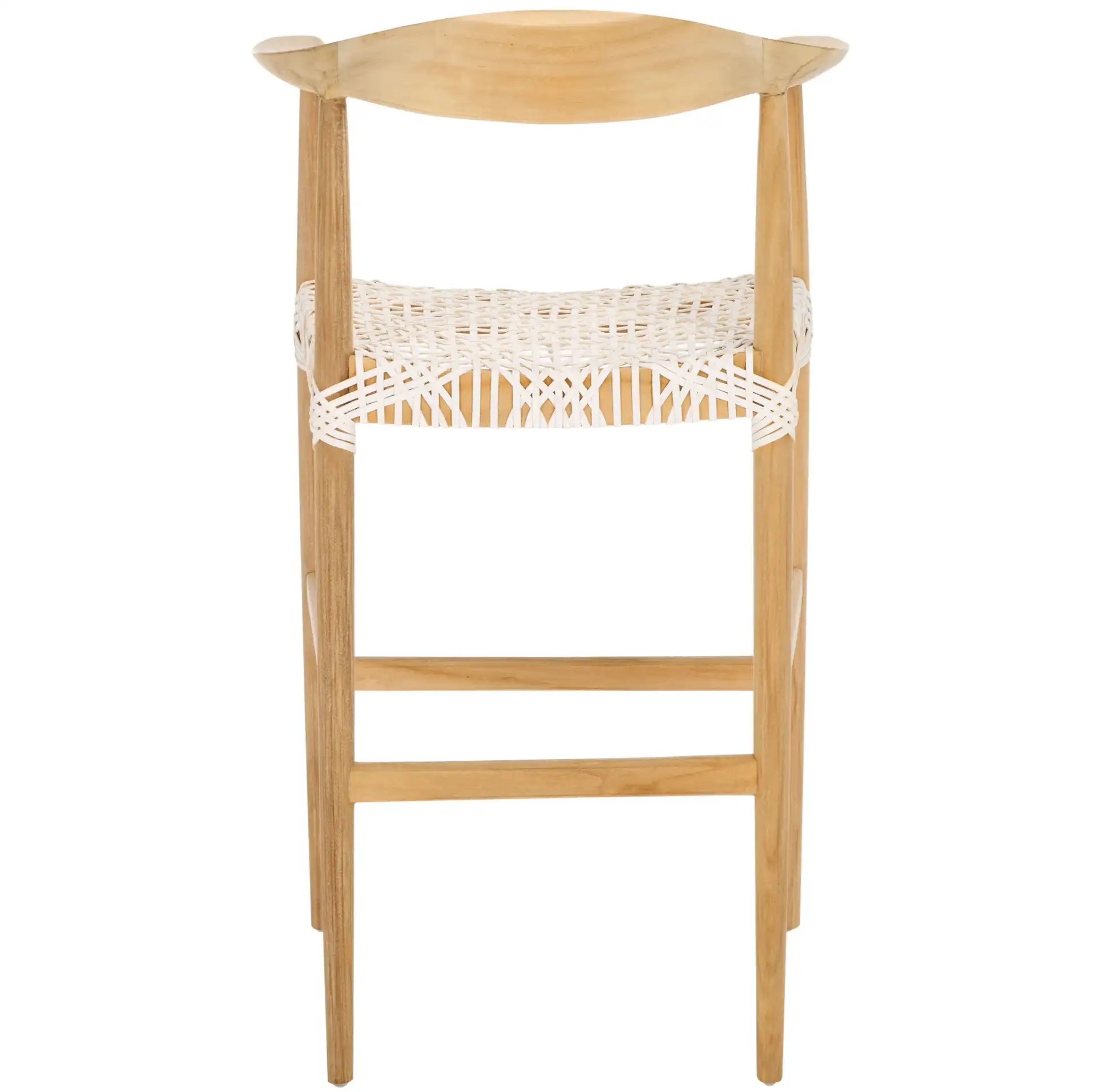 Bandelier Barstool in Natural / White, detail view
