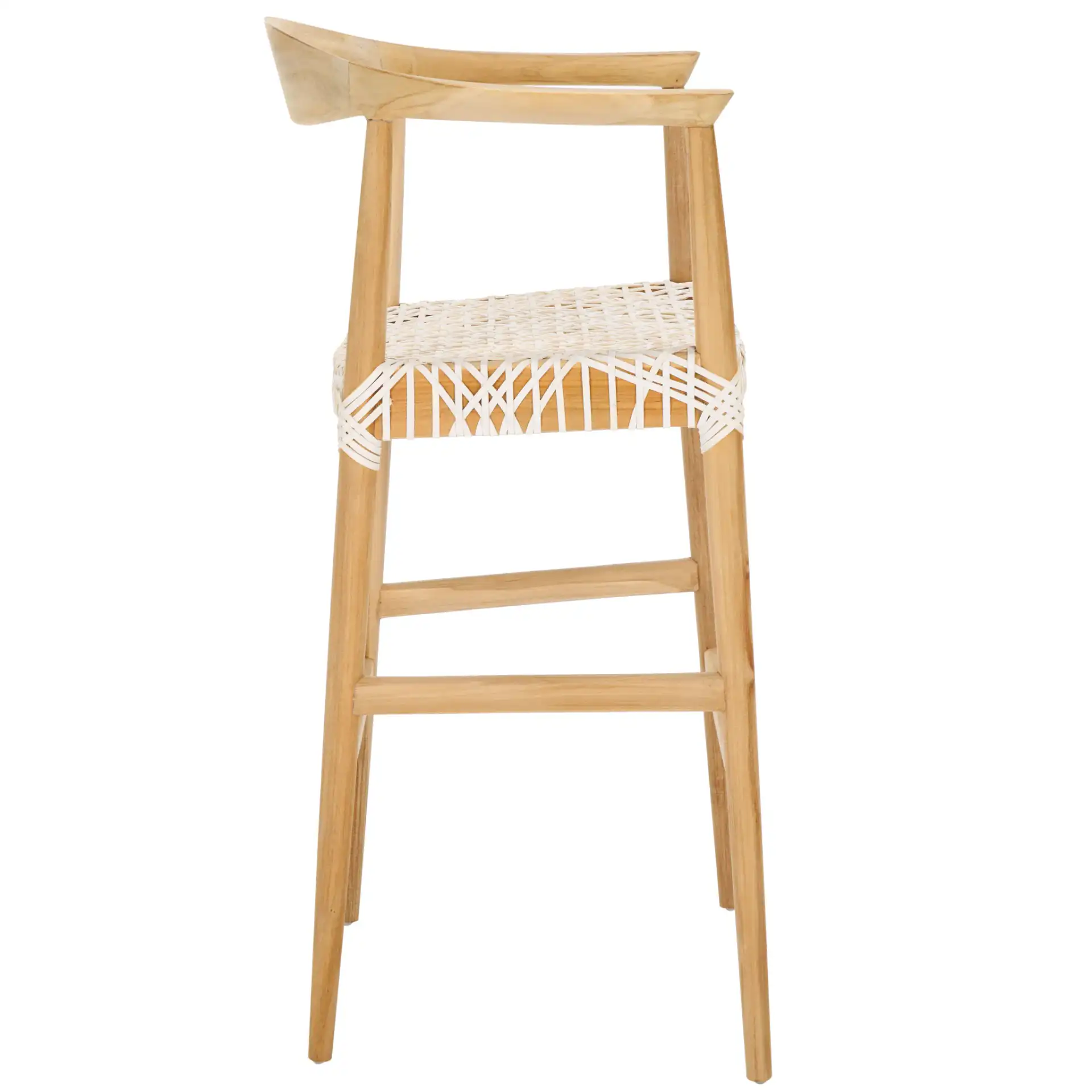Bandelier Barstool in Natural / White, detail view