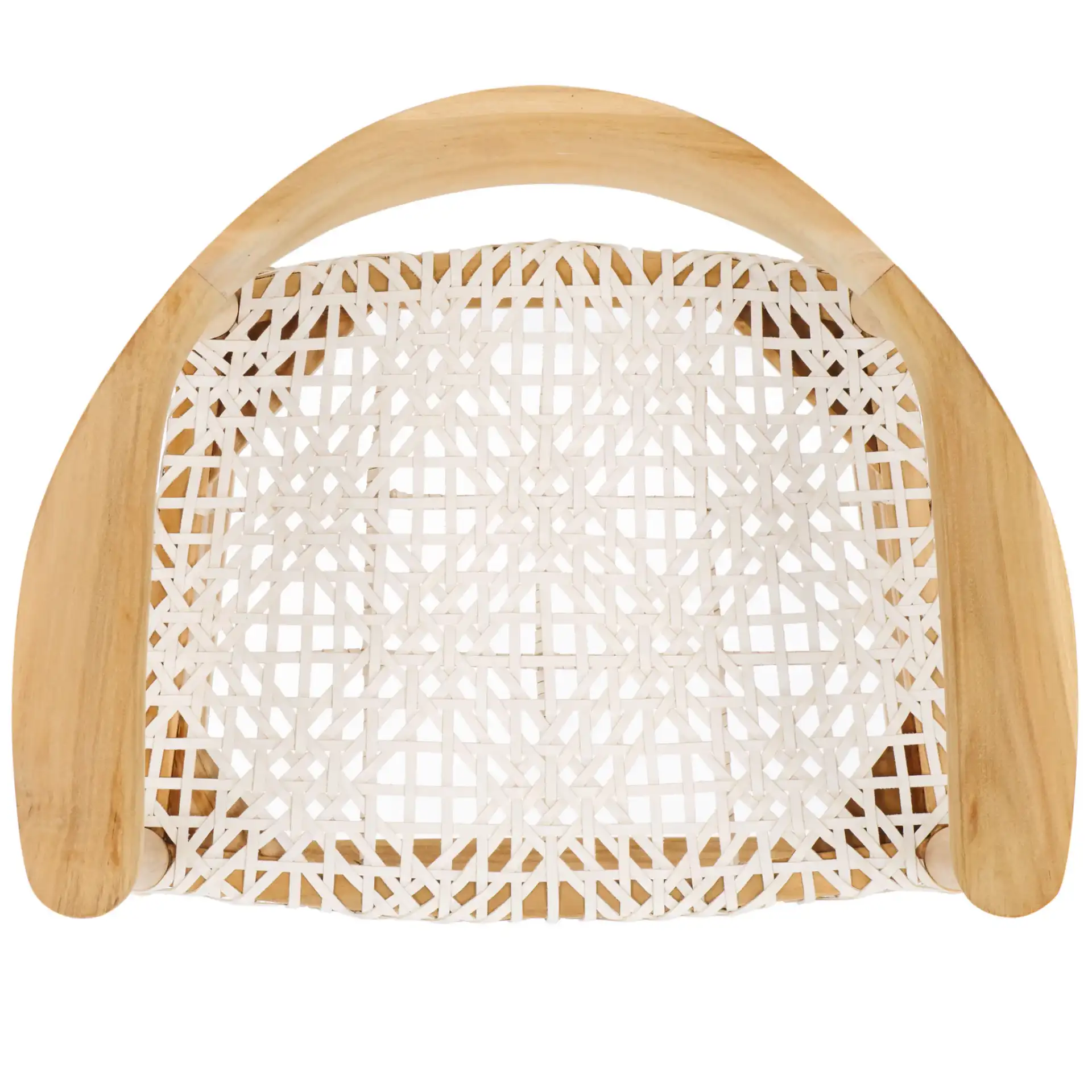 Bandelier Barstool in Natural / White, detail view
