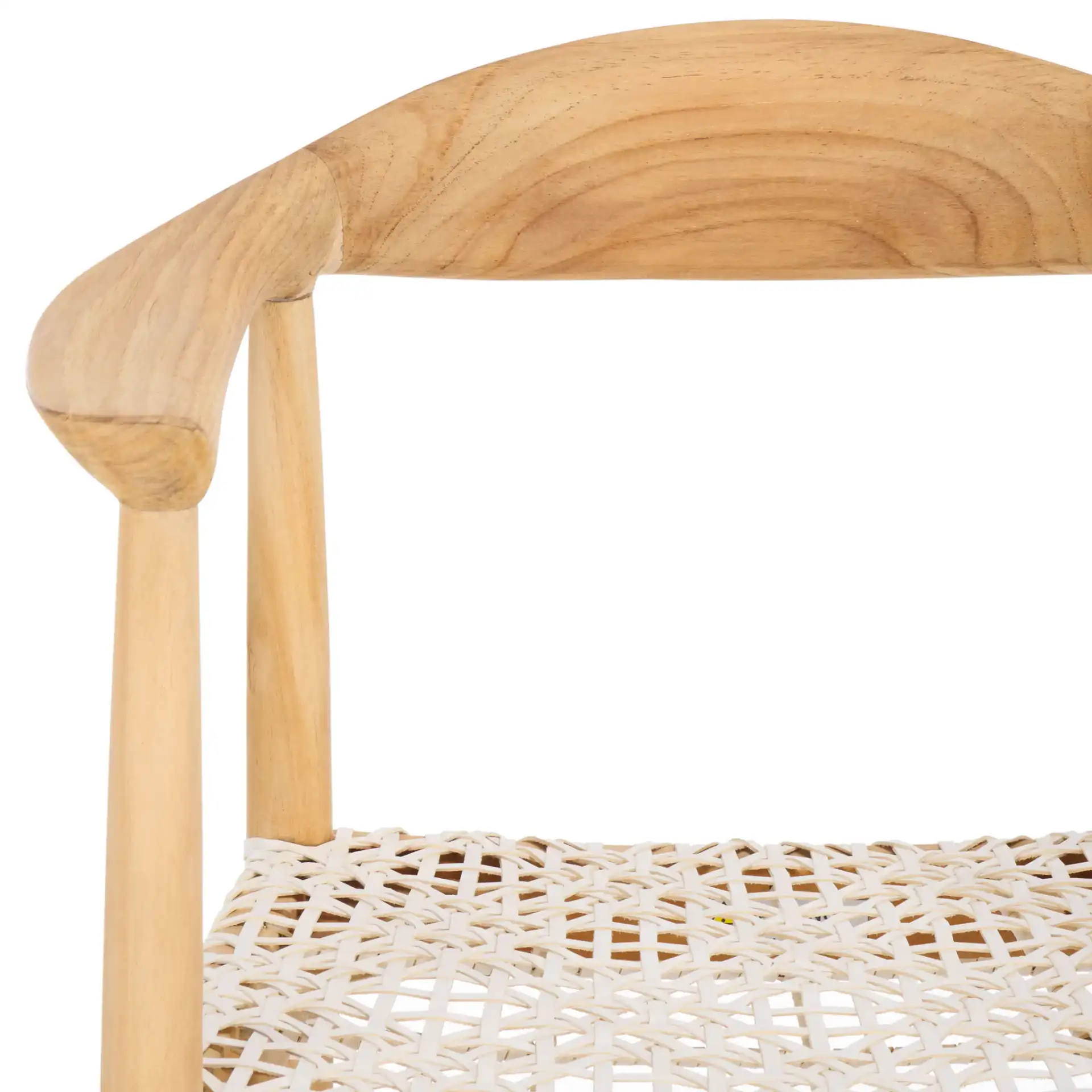 Bandelier Counter Stool in Natural / White in a styled room