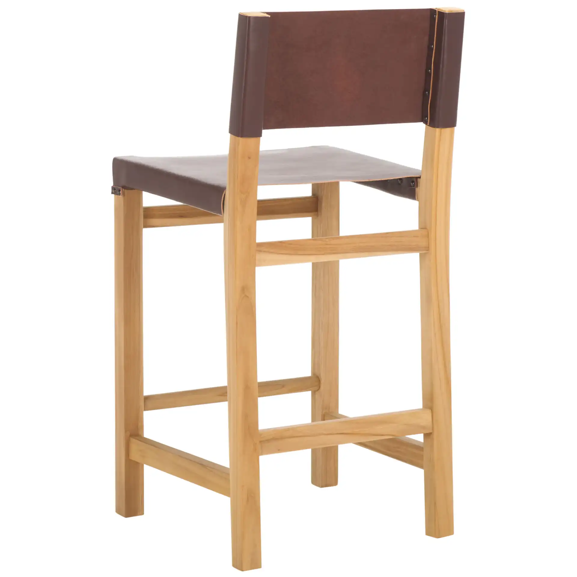 Romee Counter Stool in Cognac / Natural, detail view