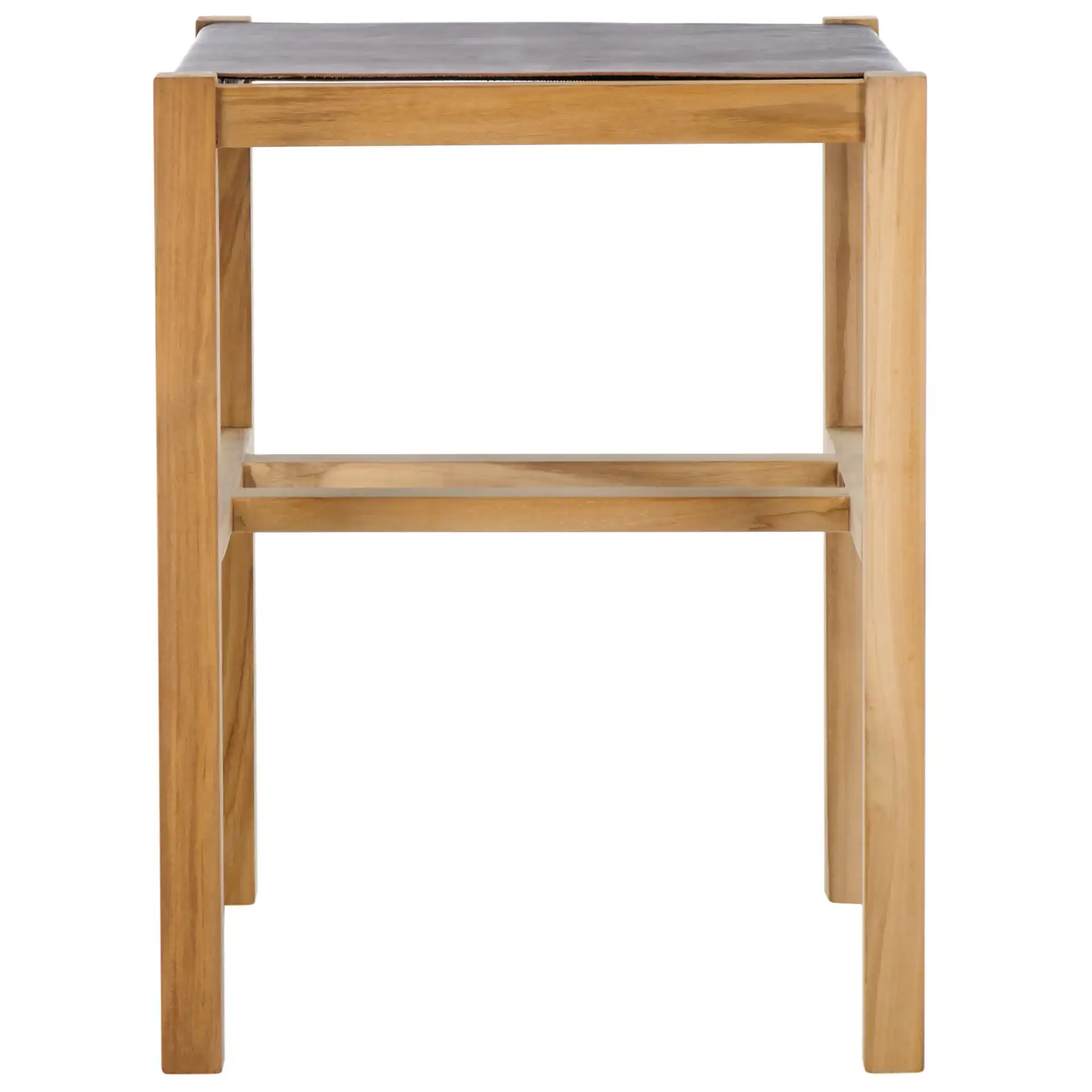 Solana Counter Stool in Cognac / Natural, detail view