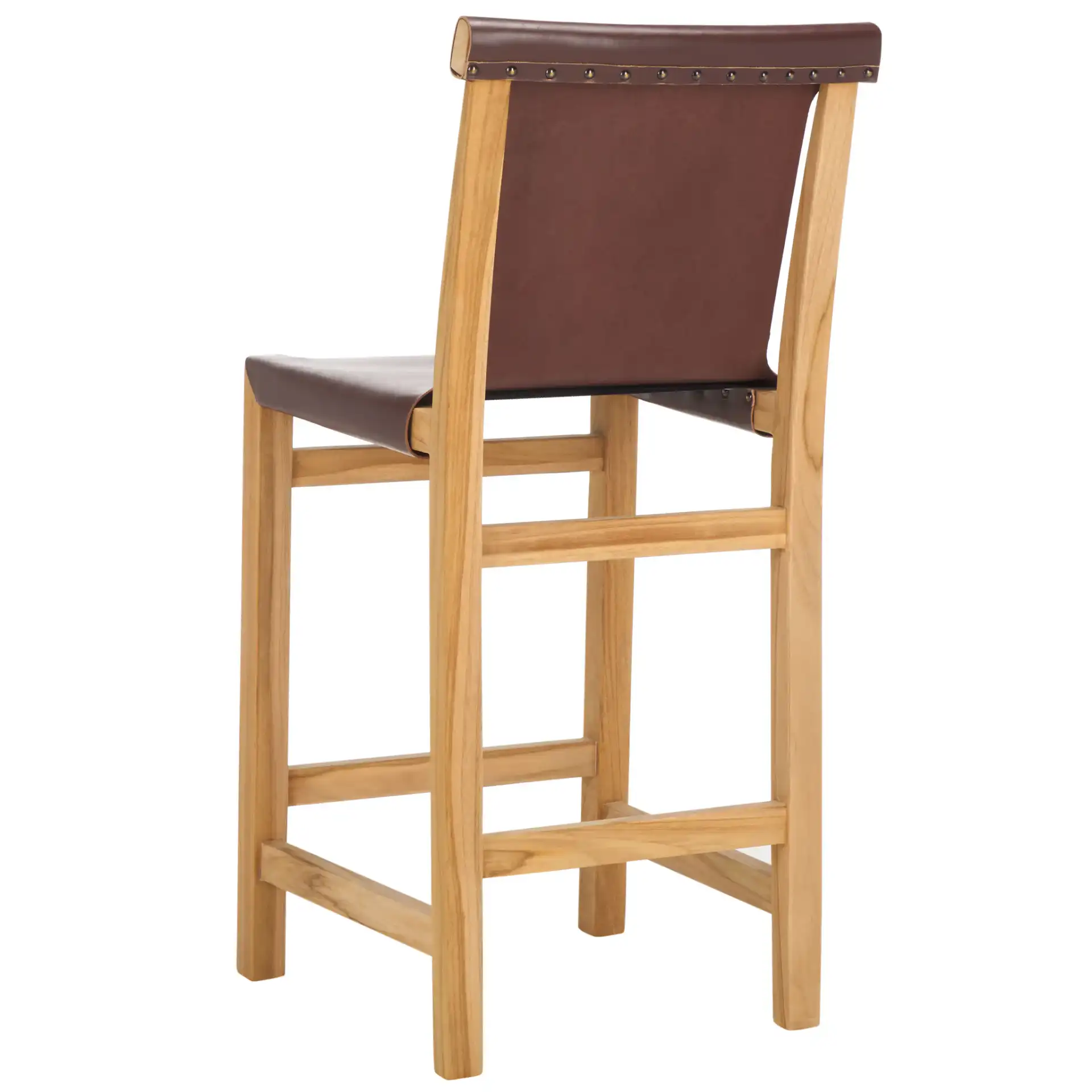 Arian Counter Stool in Cognac / Natural, detail view