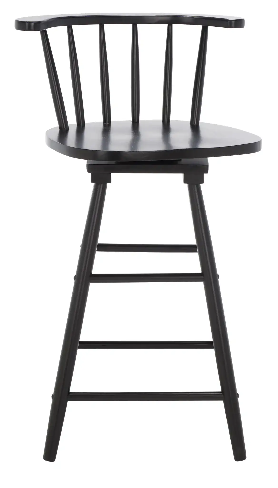 Ray Swivel Counter Stool in Black