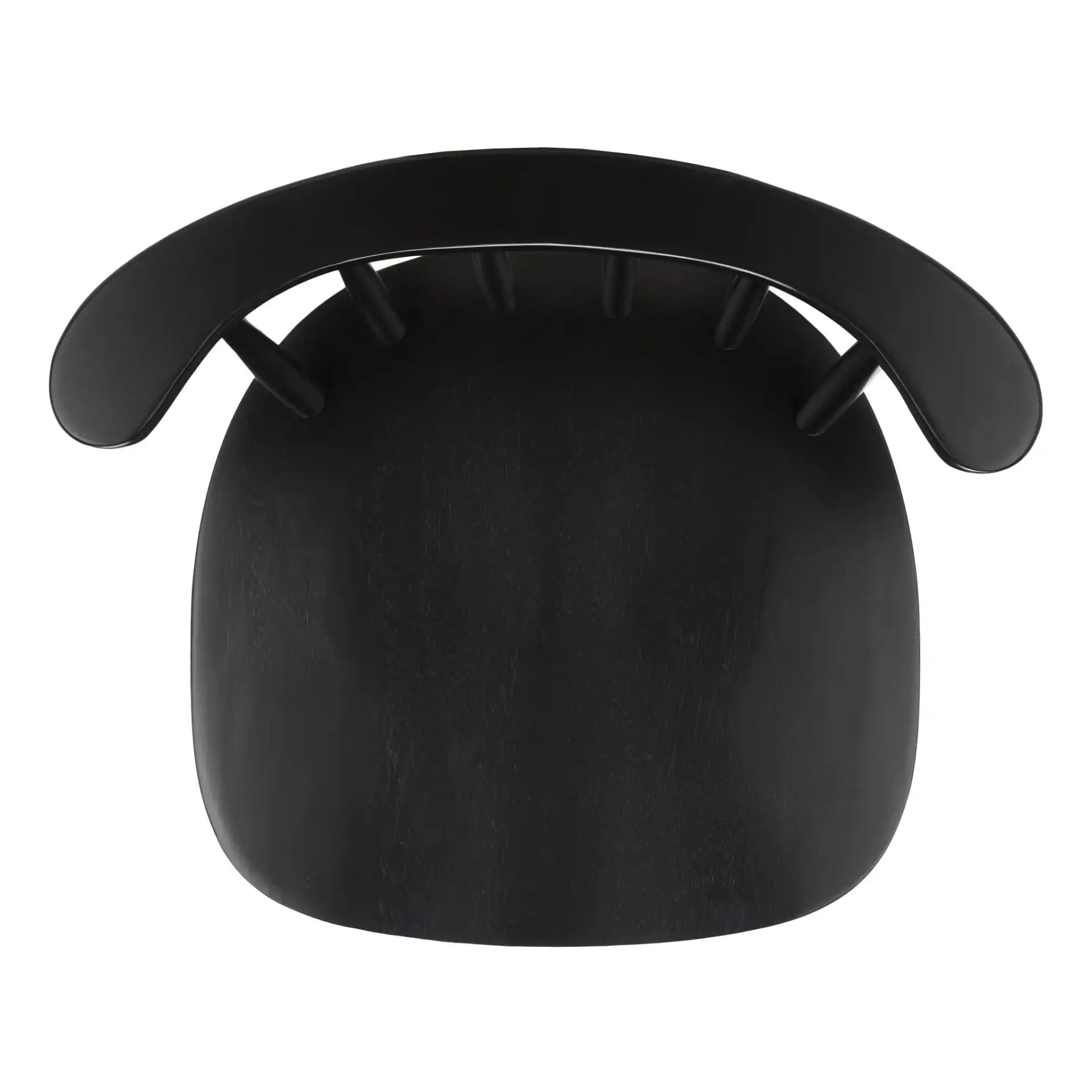 Ray Swivel Counter Stool in Black, detail view
