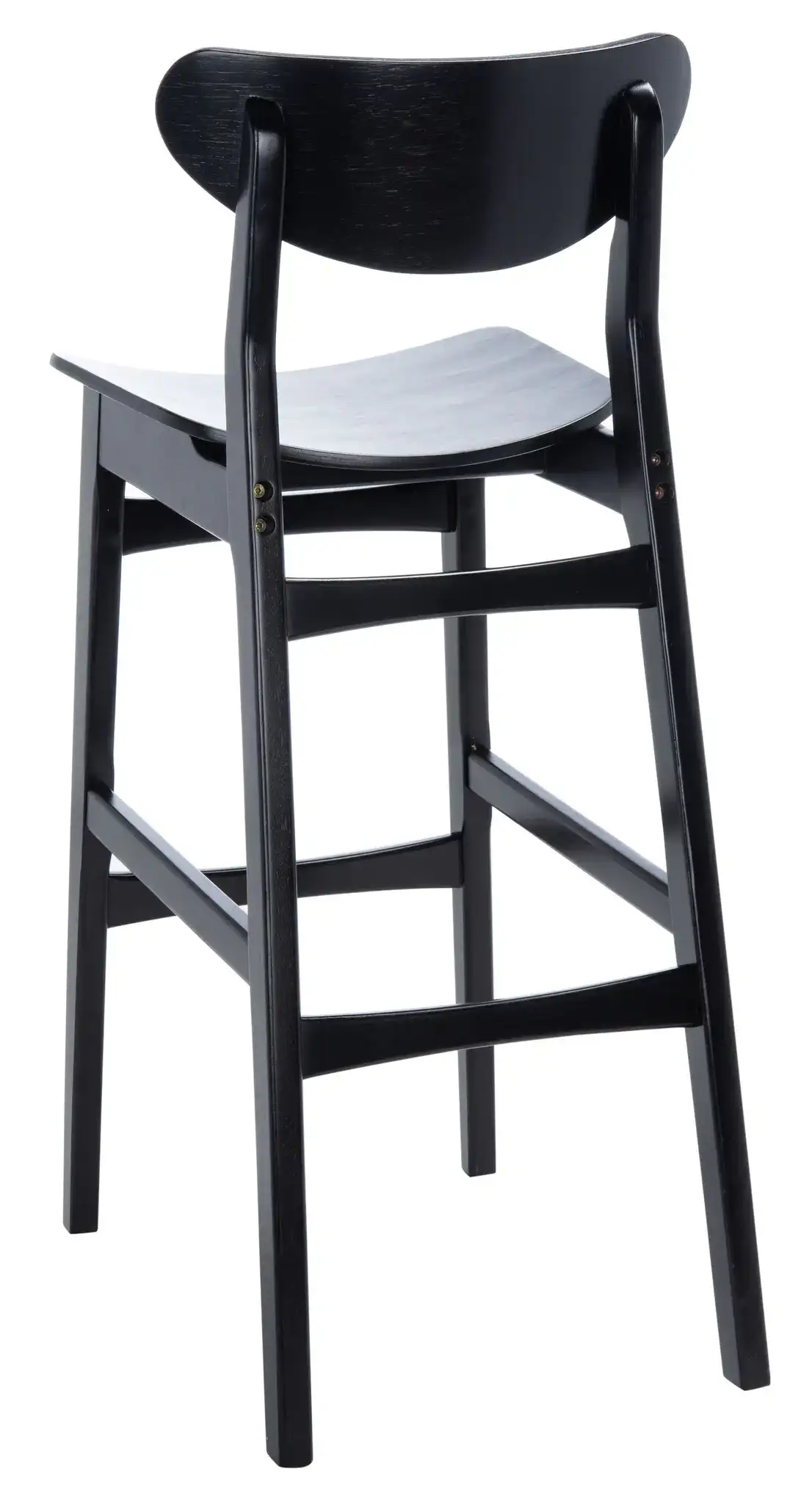 Thaxton Bar Stool (Set of 2) in Black, detail view