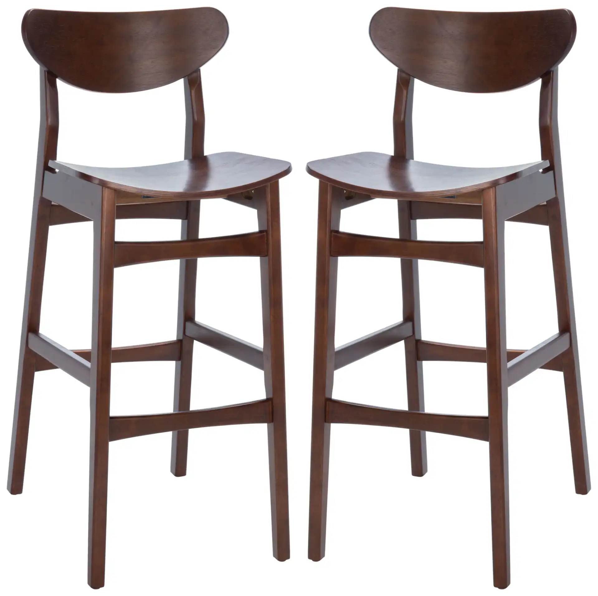 Thaxton Bar Stool (Set of 2) in Black, detail view