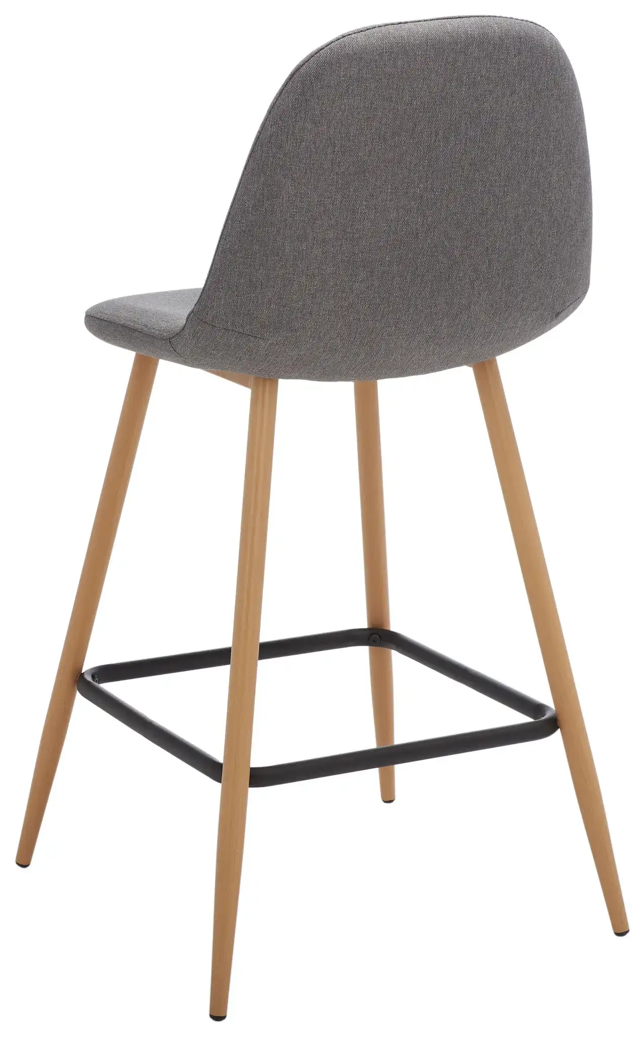 Travis Counter Stool in Dark Gray / Black, detail view
