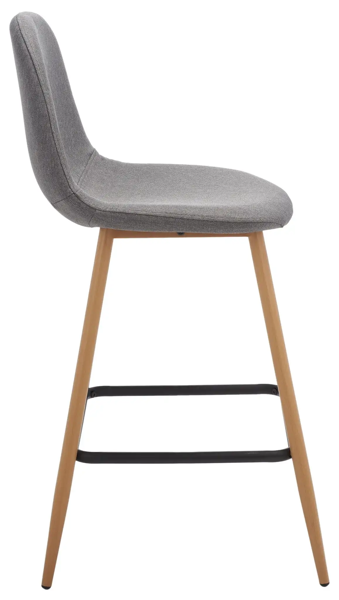 Travis Counter Stool in Dark Gray / Black, detail view