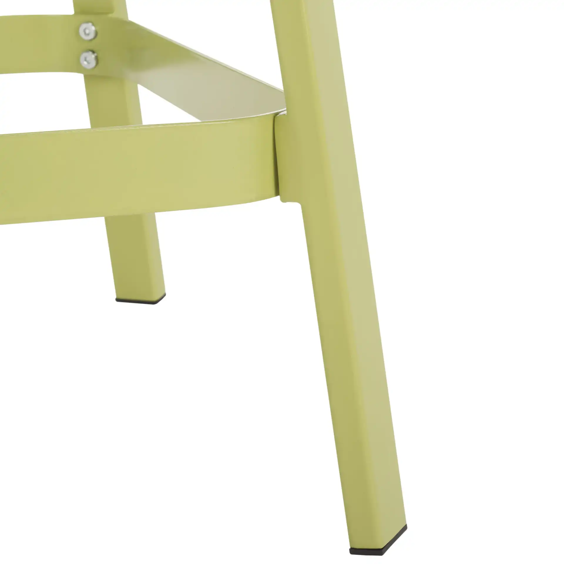 Palmyra Cane Counter Stool in Green / Natural, detail view