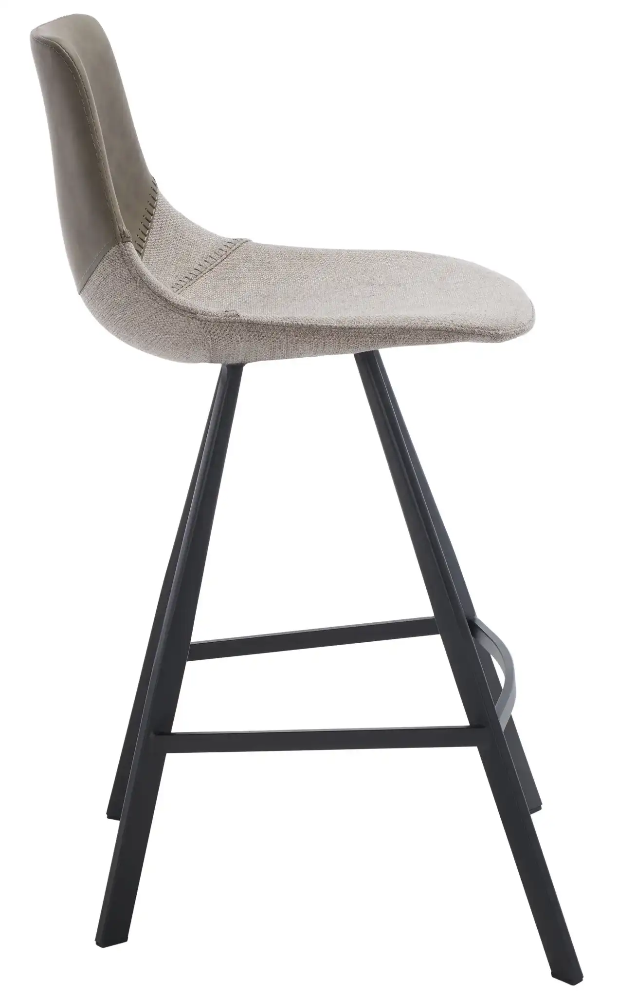 Granger Counter Stool in Gray / Black, detail view