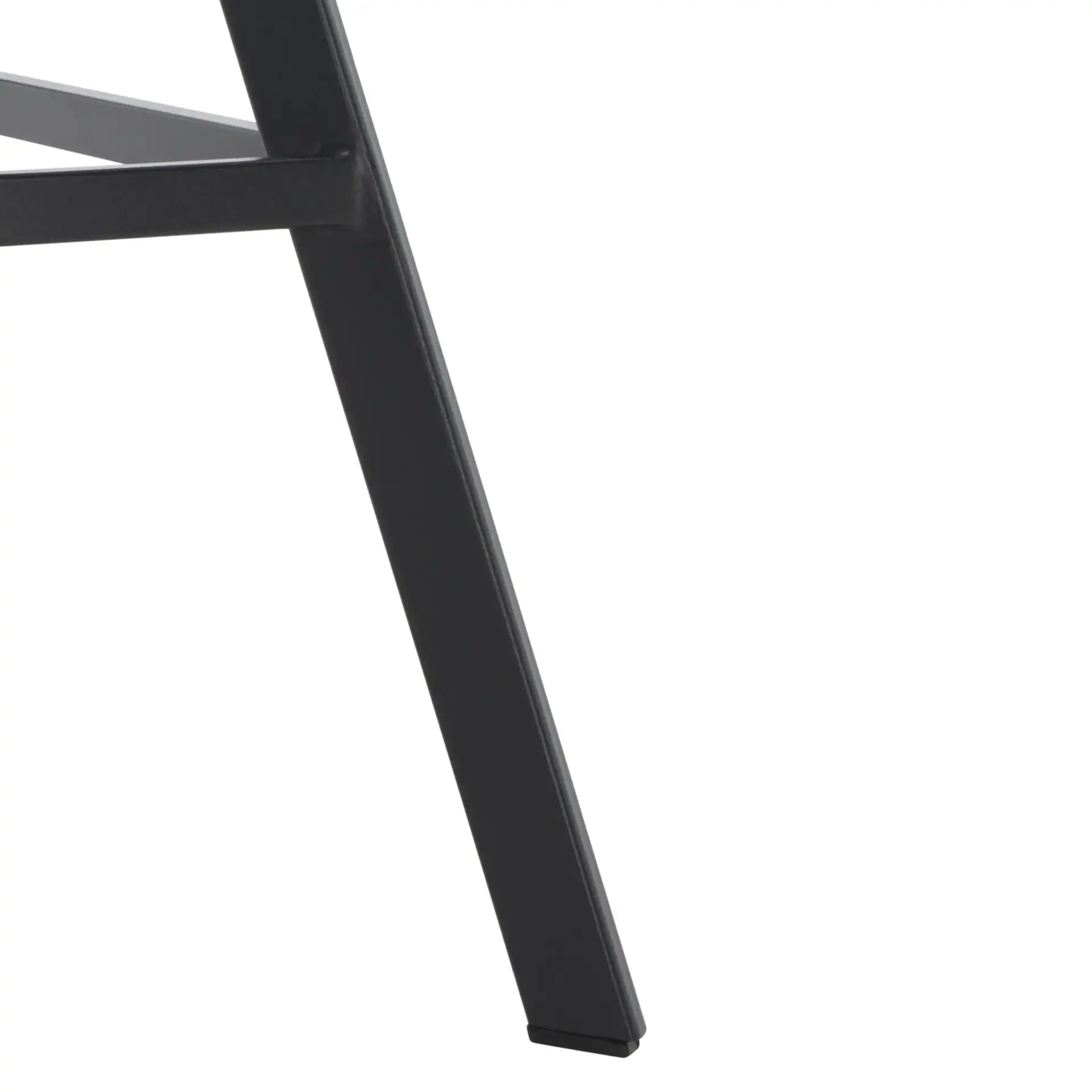 Ryanne Counter Stool in Cognac / Black, detail view