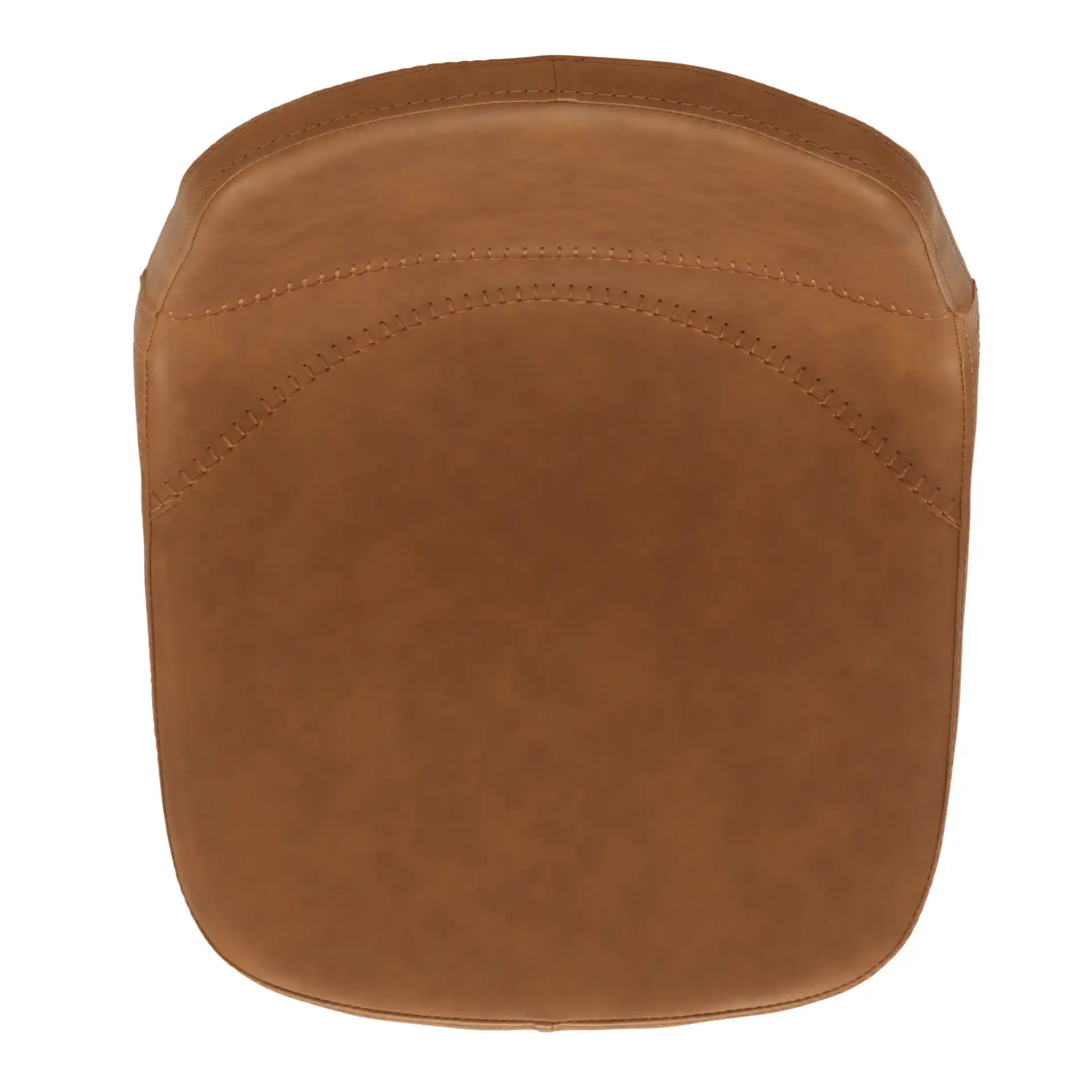 Ryanne Counter Stool in Cognac / Black, detail view