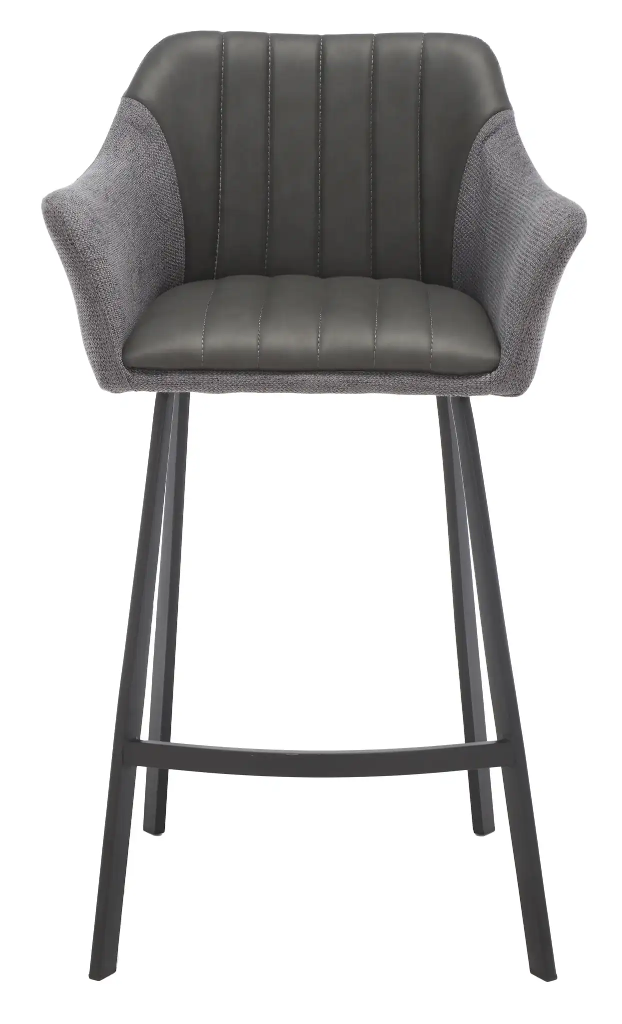 Rodi Counter Stool in Gray / Black, detail view