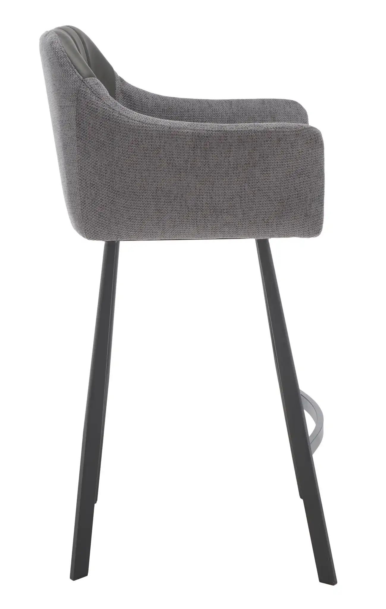 Rodi Counter Stool in Gray / Black, detail view