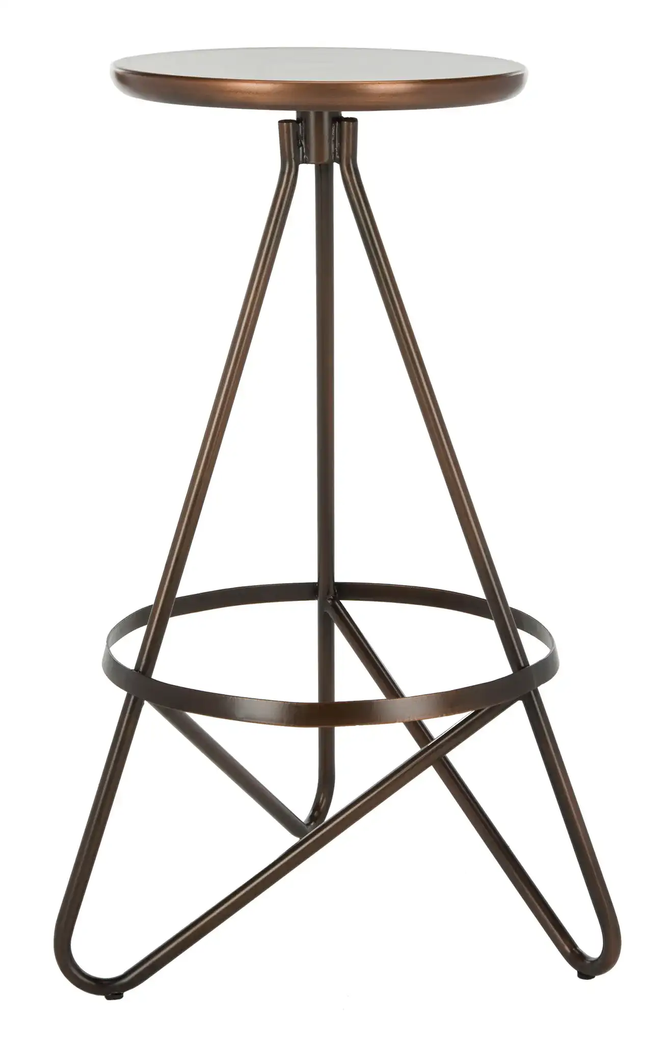 Galexia Bar Stool in Gold / White