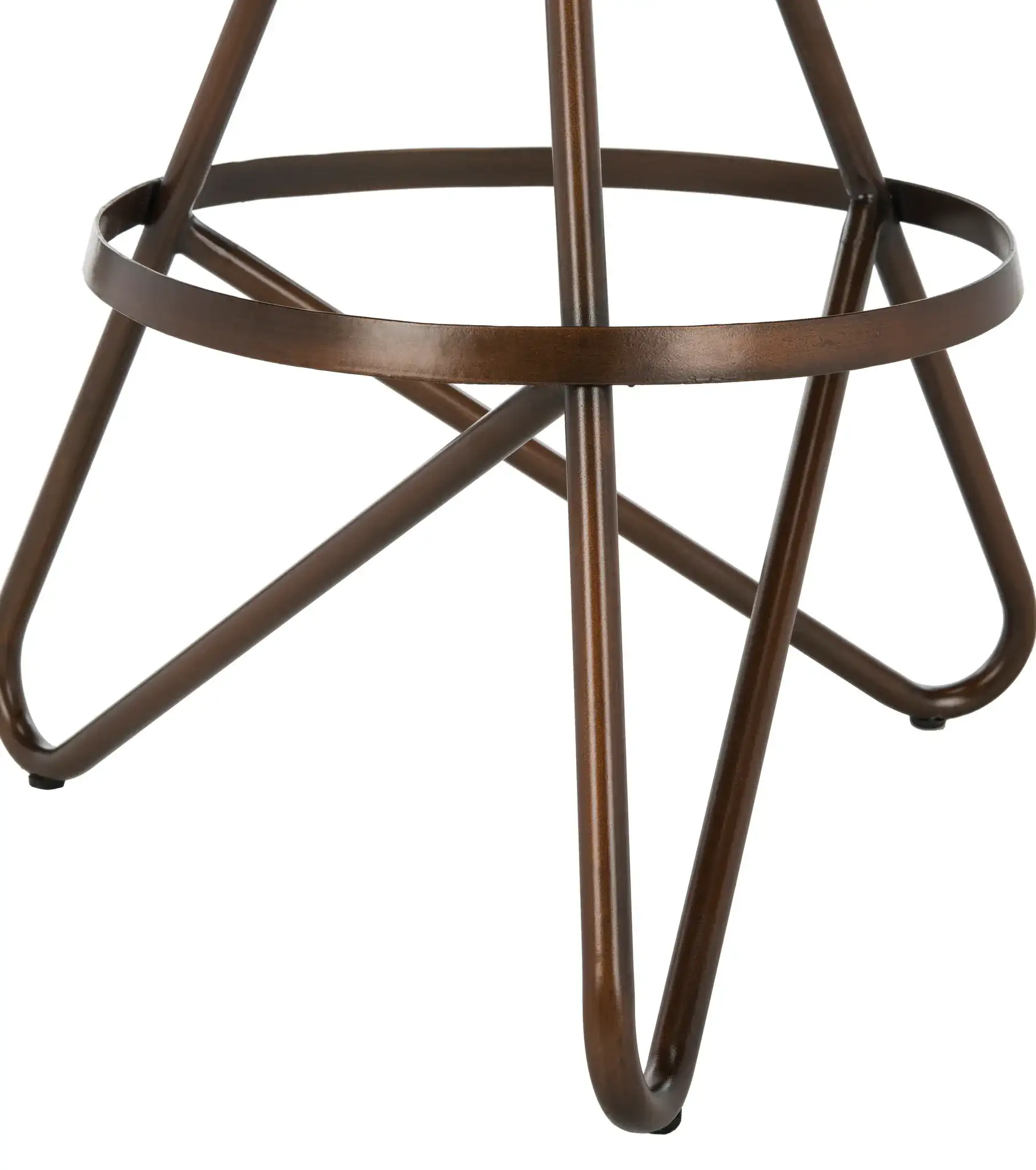 Galexia Counter Stool in Gold / White, detail view