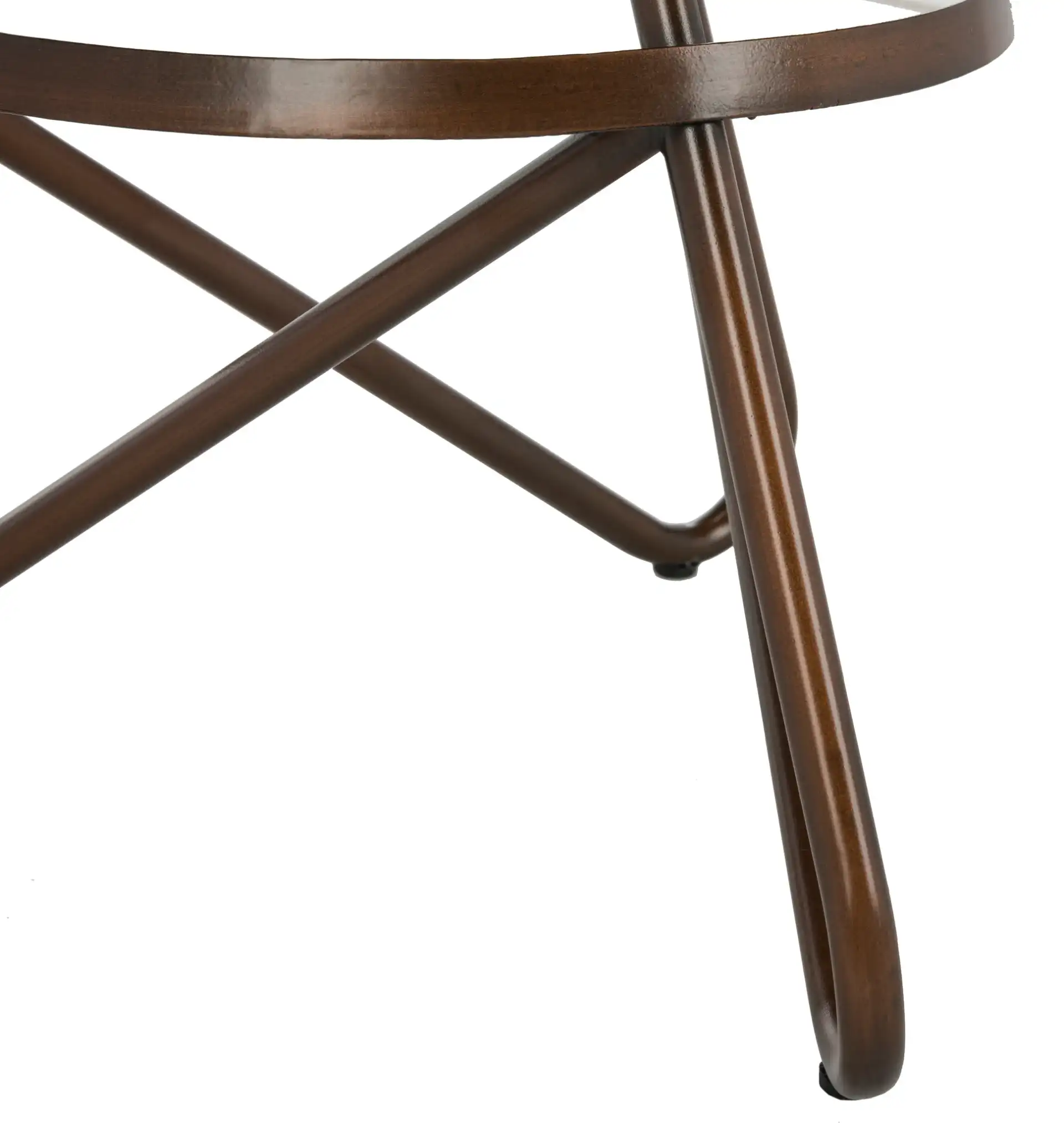 Galexia Counter Stool in Gold / White, detail view