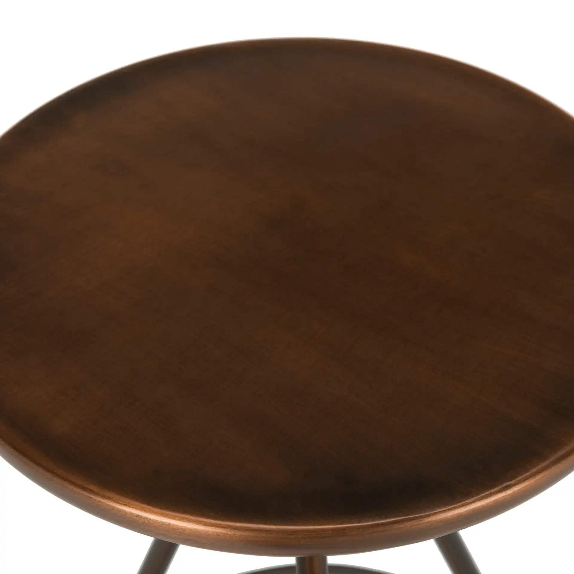 Galexia Counter Stool in Gold / White, detail view