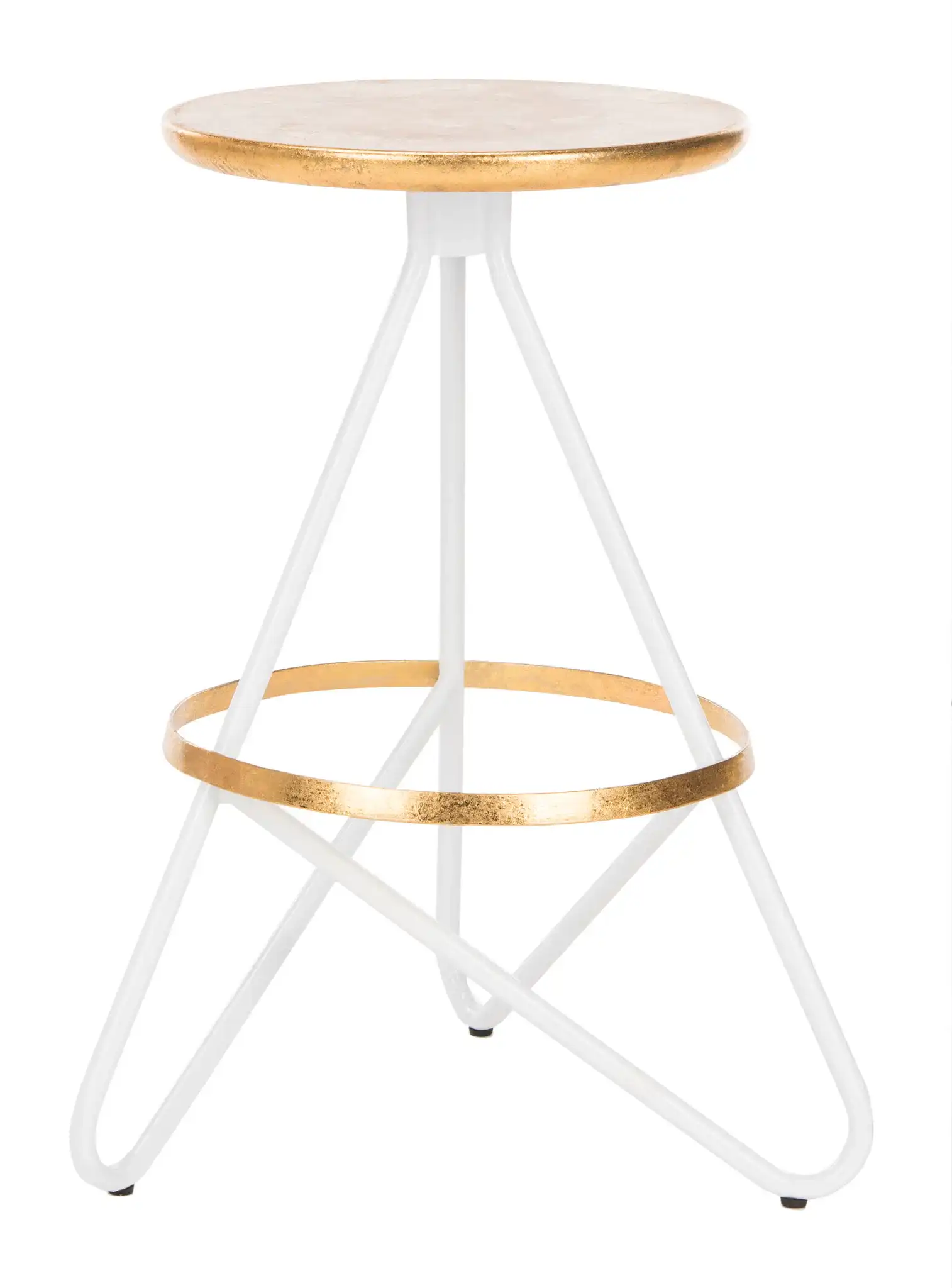 Galexia Counter Stool in Gold / White
