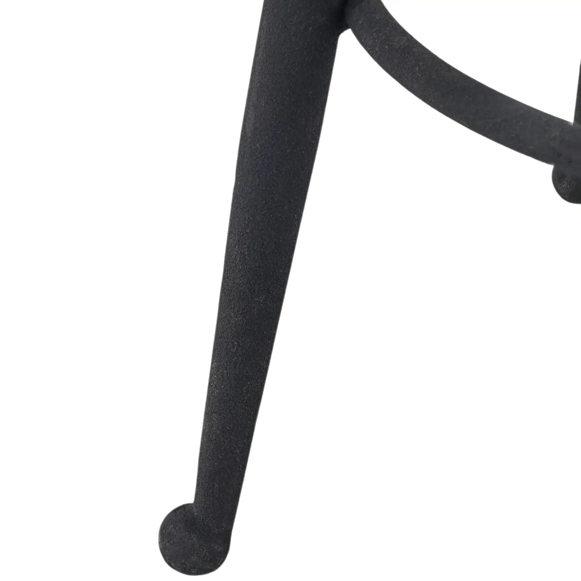 Serafina Counter Stool in Black / White, detail view
