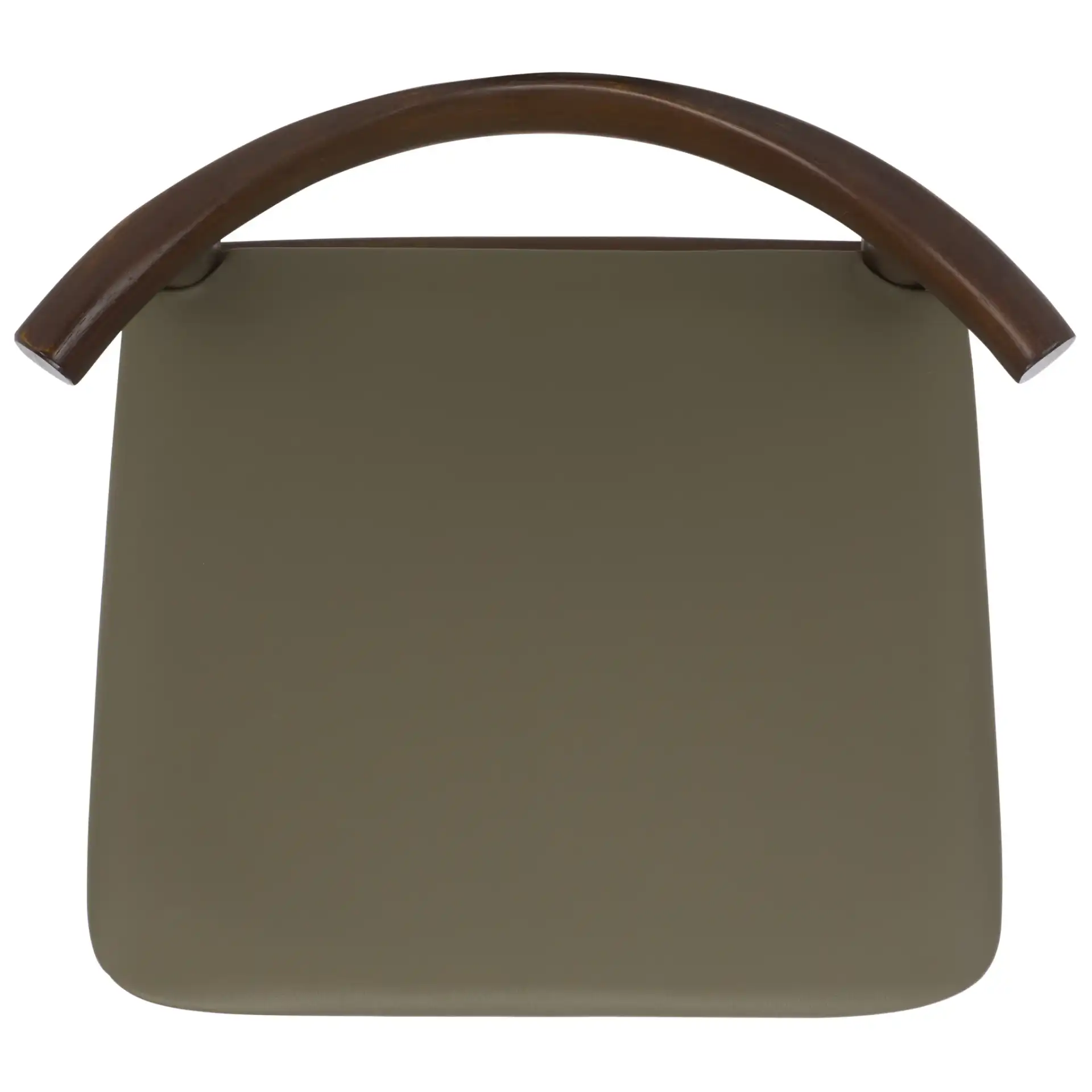 Elbow Counter Stool in Olive / Espresso, detail view