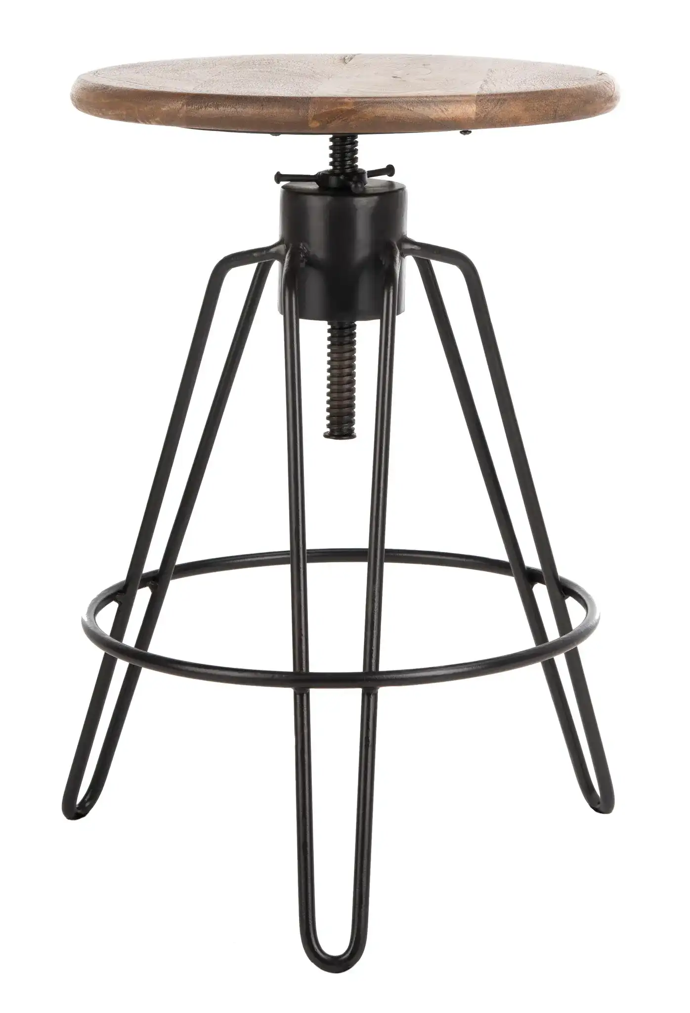 Kai Swivel Counterstool in Natural Honey / Black, detail view