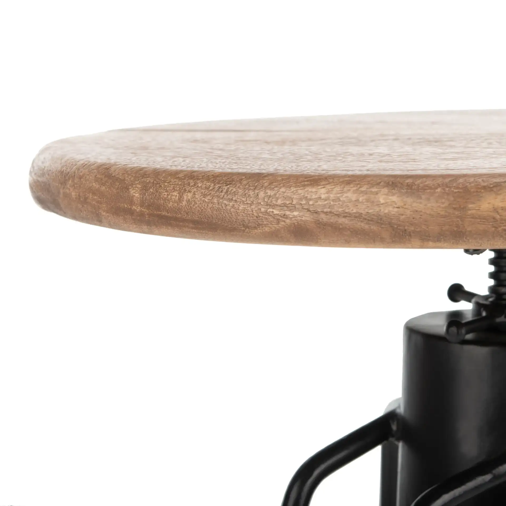Kai Swivel Counterstool in Natural Honey / Black in a styled room