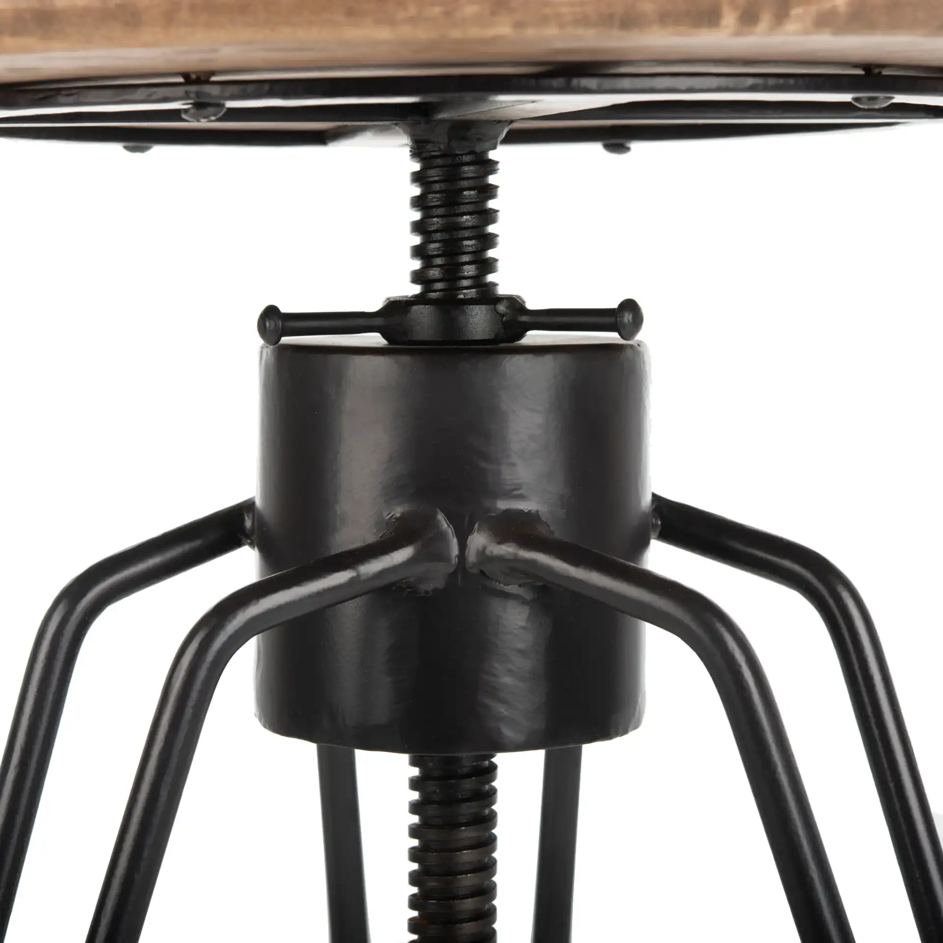 Kai Swivel Counterstool in Natural Honey / Black in a styled room