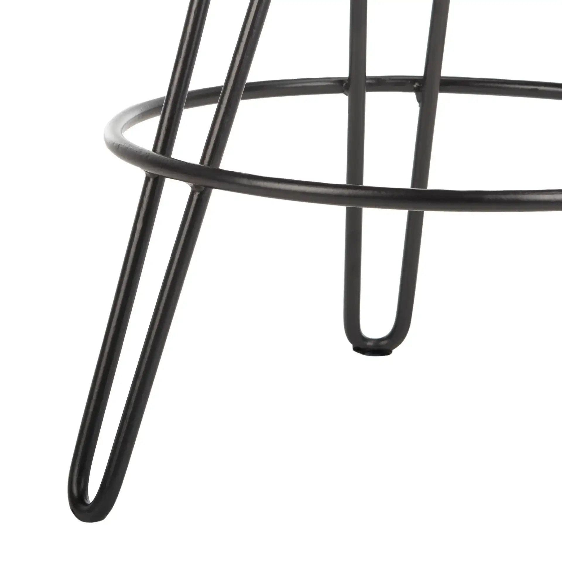 Kai Swivel Counterstool in Natural Honey / Black, detail view