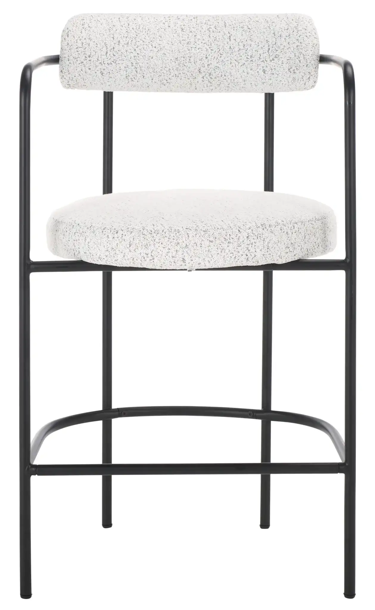 Andrean Arm Counter Stool in Black