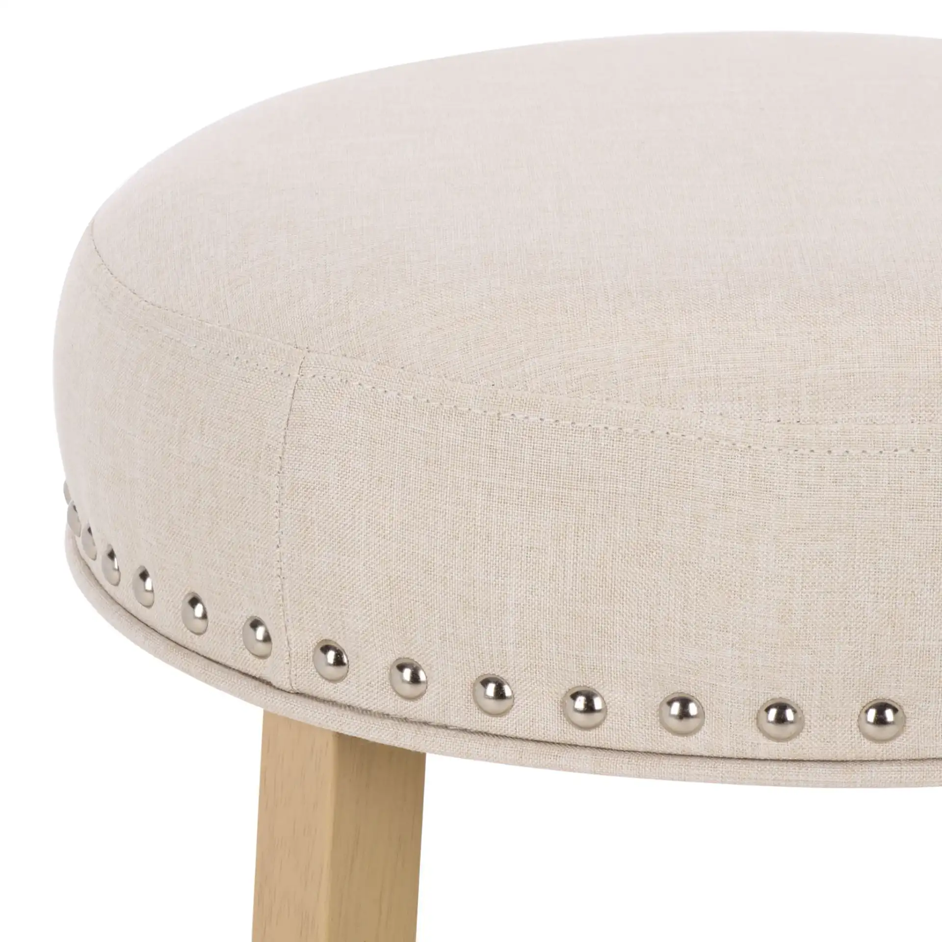 Amato Counter Stool in Cream / Natural in a styled room