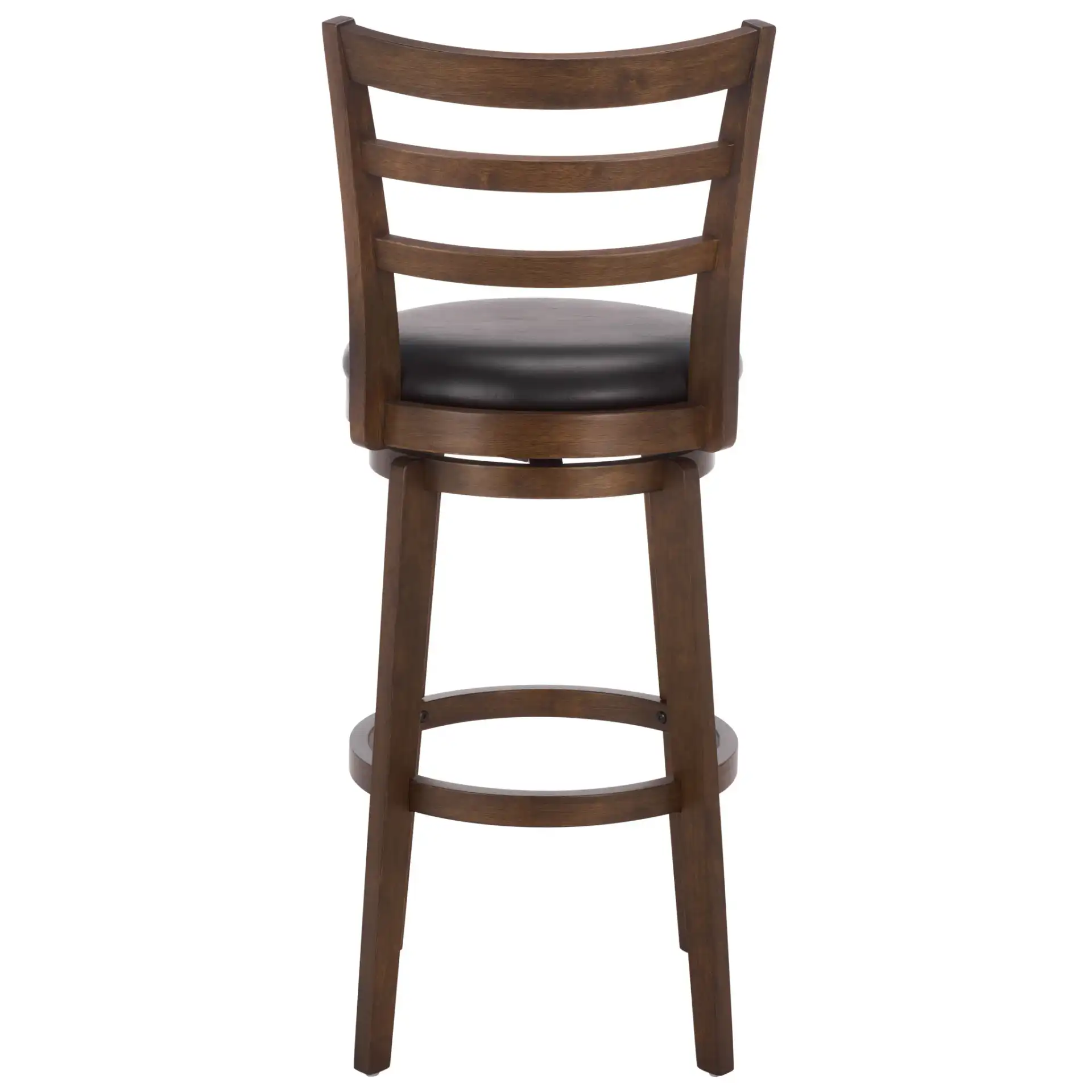 Hiroto Barstool in Black / Walnut, detail view
