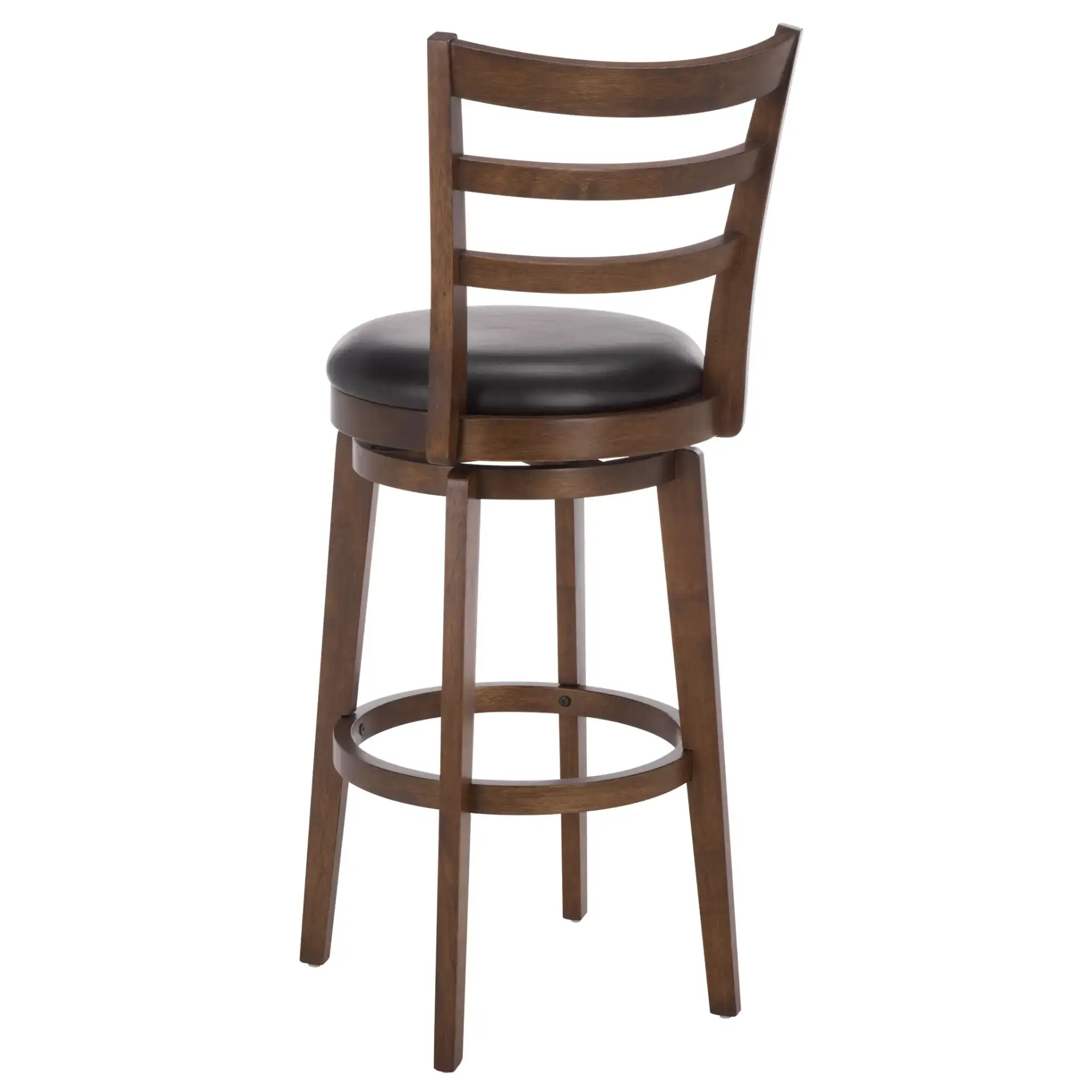 Hiroto Barstool in Black / Walnut, detail view