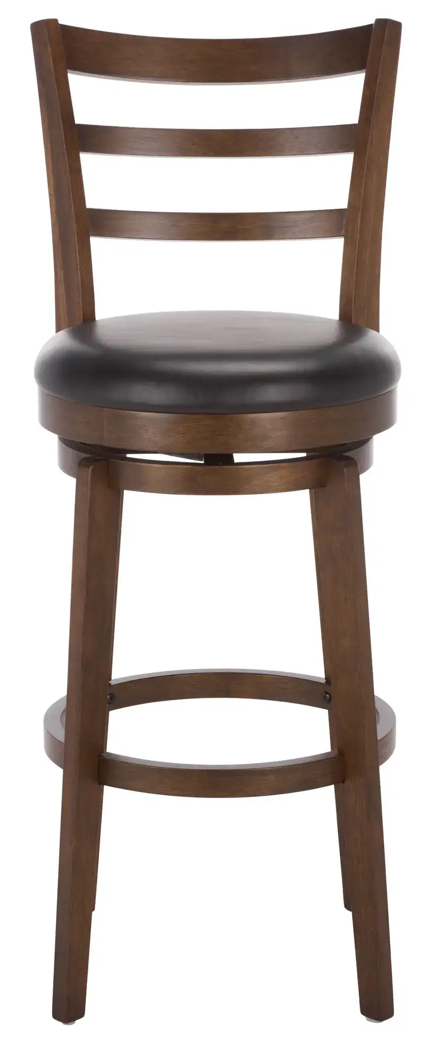 Hiroto Barstool in Black / Walnut, detail view