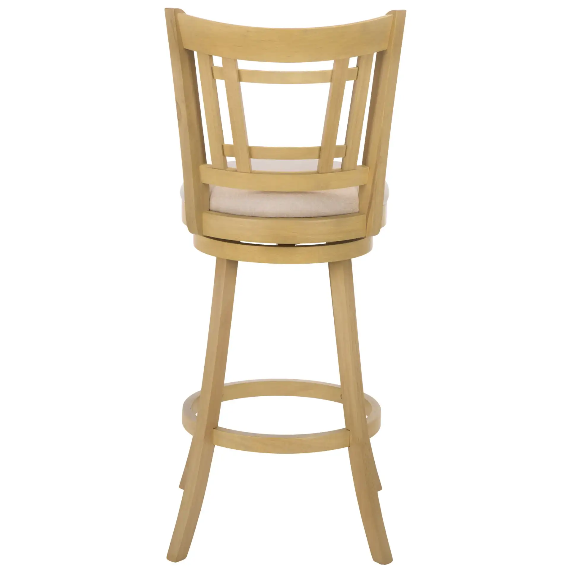 Maiko Barstool in Cream / Natural, detail view