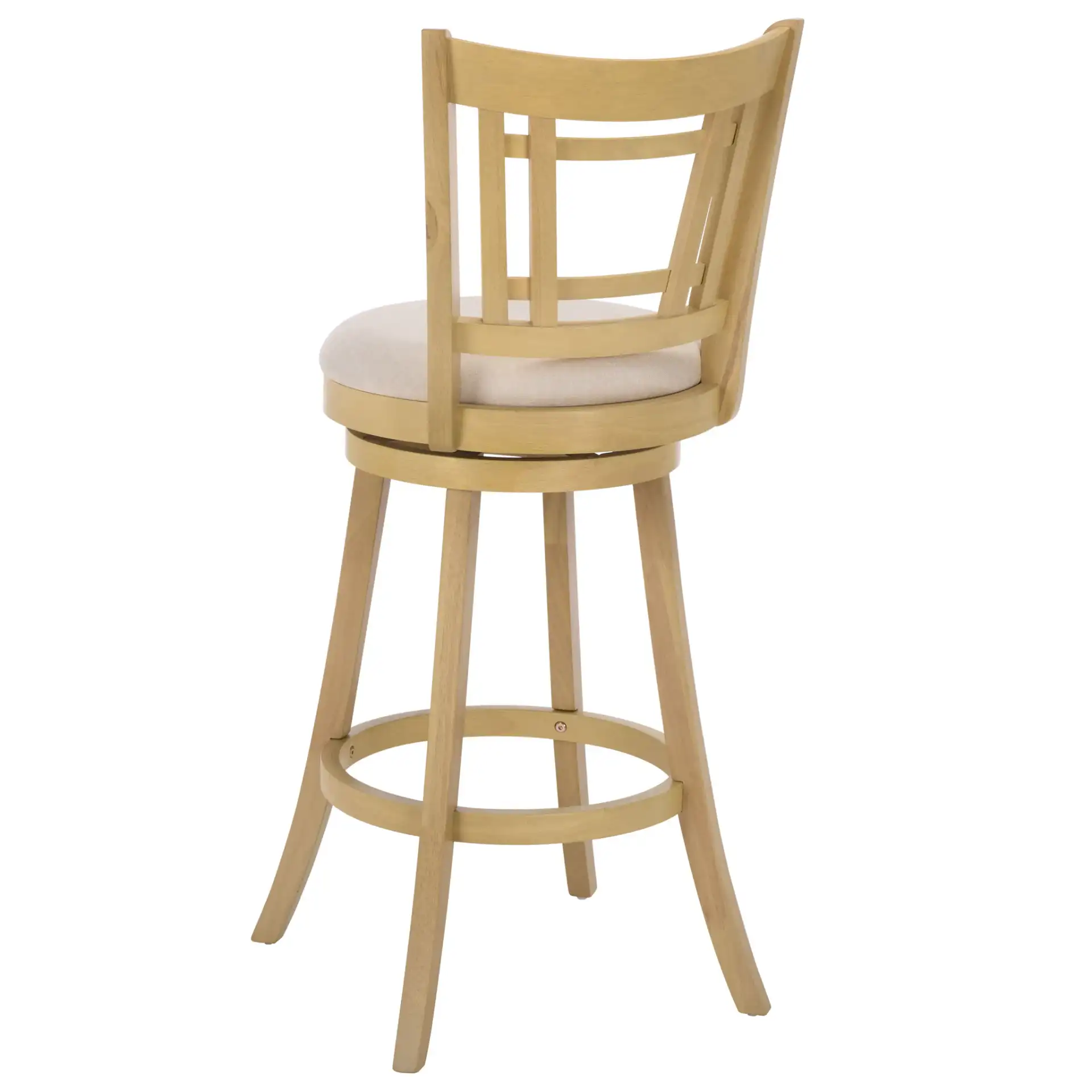 Maiko Barstool in Cream / Natural, detail view